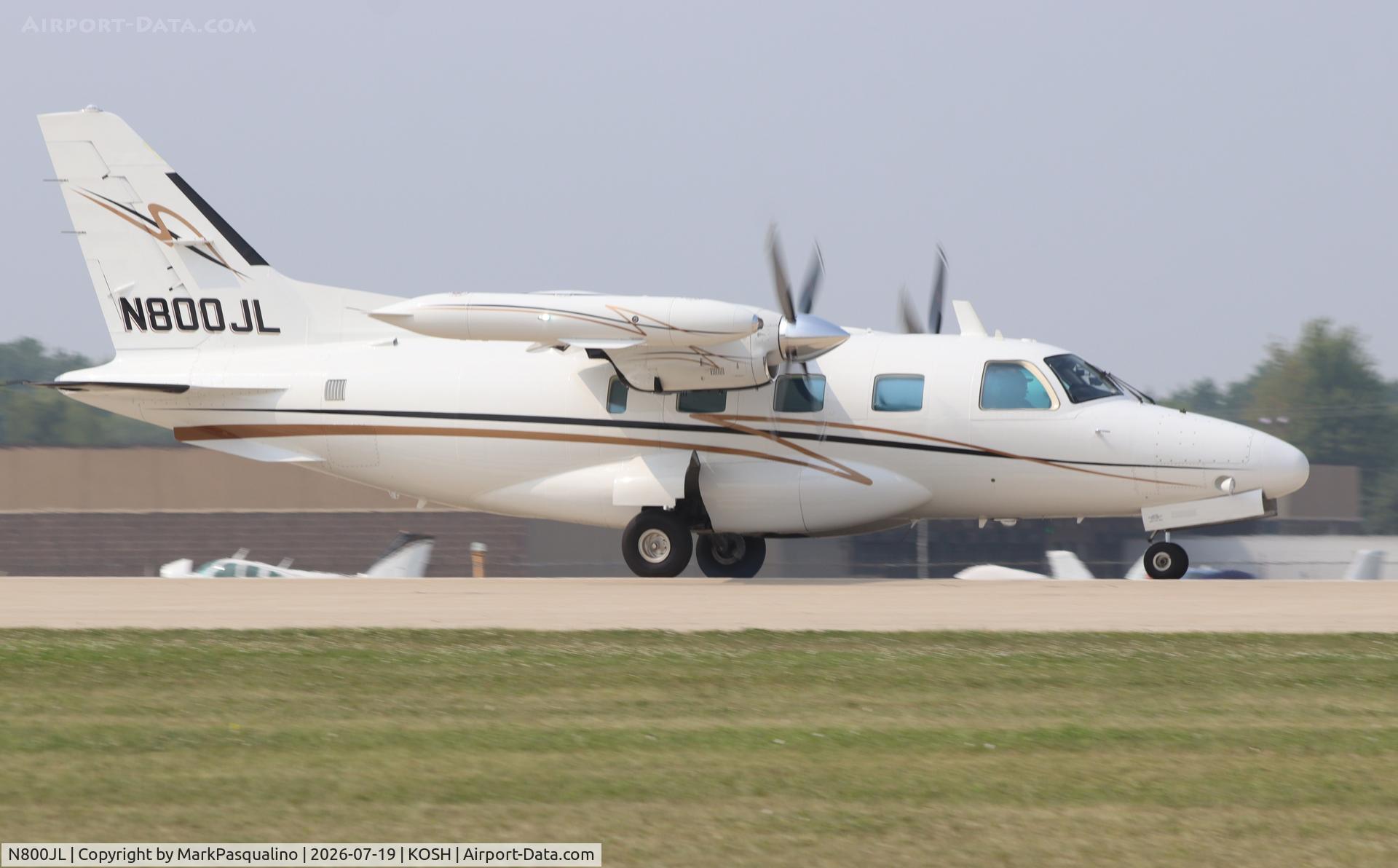 Aircraft N800JL, 1981 Mitsubishi MU-2B-60 Marquise, c/n 1509SA, Mitsubishi MU-2B-60, at KOSH, photo by MarkPasqualino