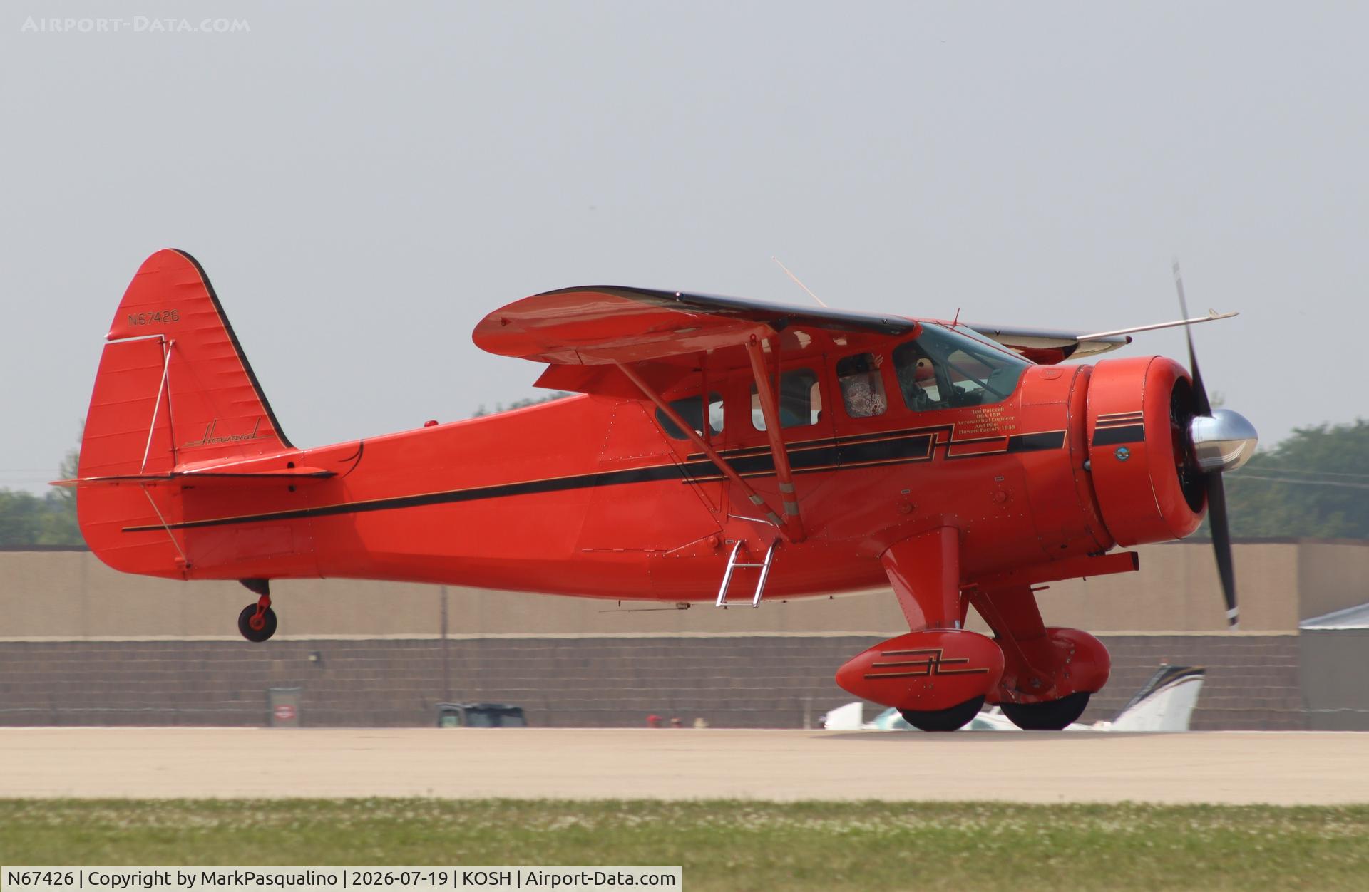 Aircraft N67426, Howard Aircraft DGA-15P, c/n 1710, Howard DGA-15P, at KOSH, photo by MarkPasqualino