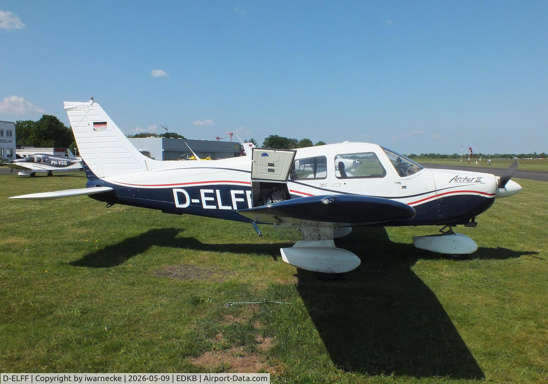 Aircraft D-ELFF, 1990 Piper PA-28-181 Archer II, c/n 28-8090068, Piper PA-28-181 Archer II at Bonn-Hangelar airfield '2605, at EDKB, photo by iwarnecke