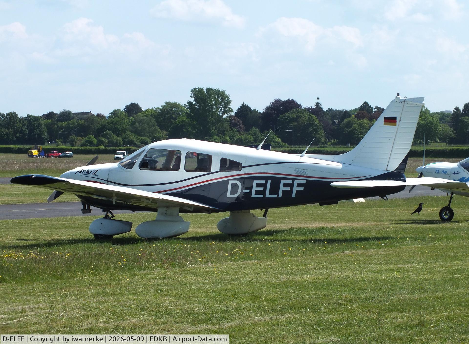 Aircraft D-ELFF, 1990 Piper PA-28-181 Archer II, c/n 28-8090068, Piper PA-28-181 Archer II at Bonn-Hangelar airfield '2605, at EDKB, photo by iwarnecke