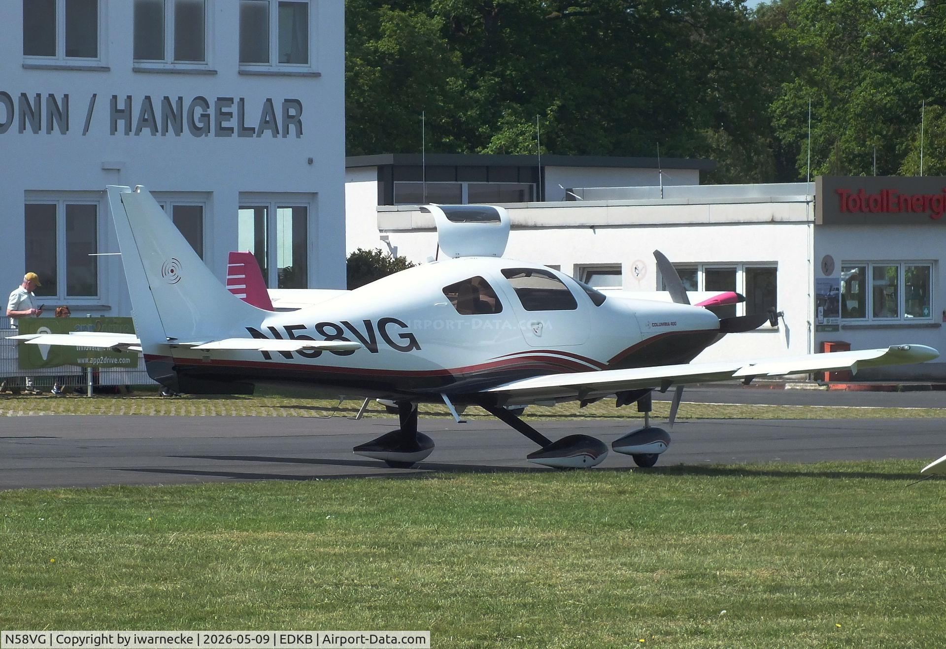 Aircraft N58VG, 2006 Columbia Aircraft Mfg LC-41-550FG Columbia 400, c/n 41640, Columbia 400 (LC41-550FG) at Bonn-Hangelar airfield '2605, at EDKB, photo by iwarnecke