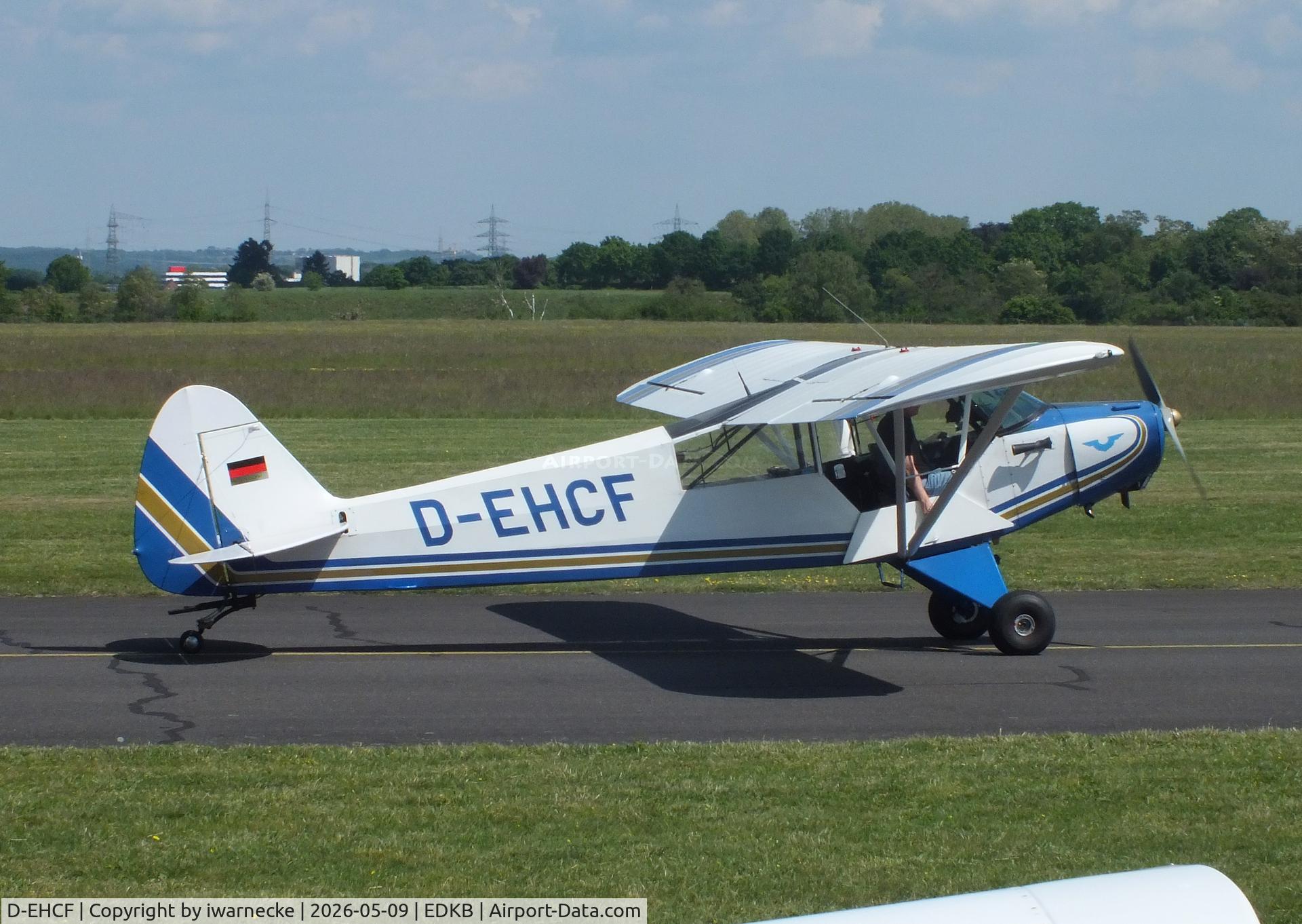 Aircraft D-EHCF, 1954 Piper PA-18-95 Super Cub, c/n 18-3190, Piper PA-18-95 Super Cub at Bonn-Hangelar airfield '2605, at EDKB, photo by iwarnecke