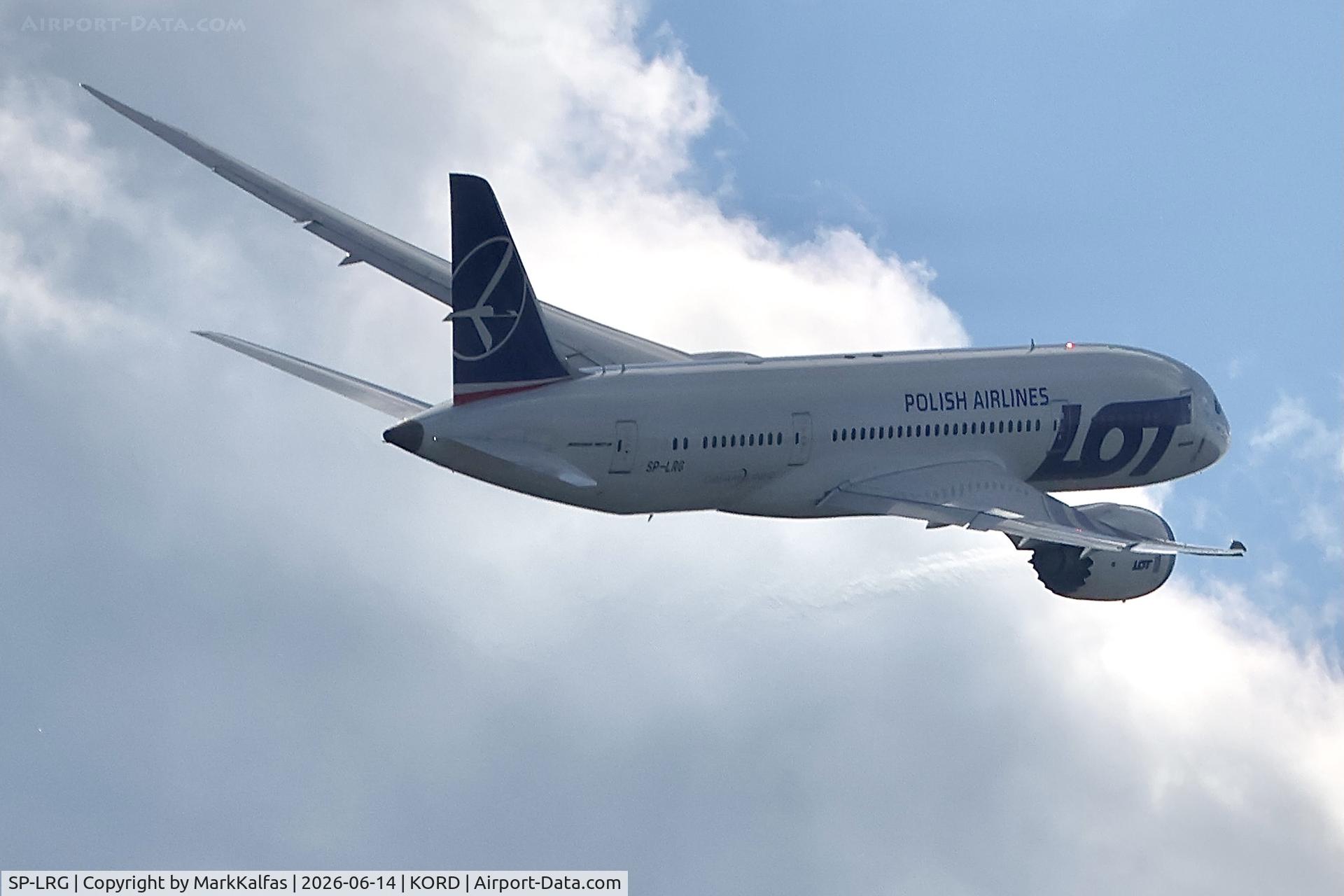 Aircraft SP-LRG, 2017 Boeing 787-8 Dreamliner Dreamliner, c/n 35944 l/n 568, B788 LOT Boeing 787-8 Dreamline SP-LRG departing 28R KORD, at KORD, photo by MarkKalfas