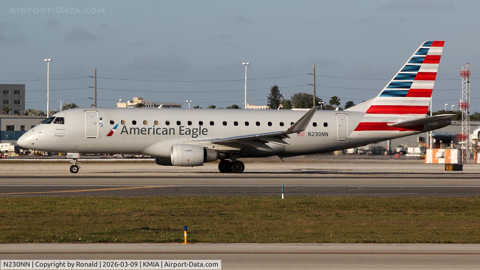 Aircraft N230NN, 2016 Embraer 175LR (ERJ-170-200LR), c/n 17000550, at mia, at KMIA, photo by Ronald