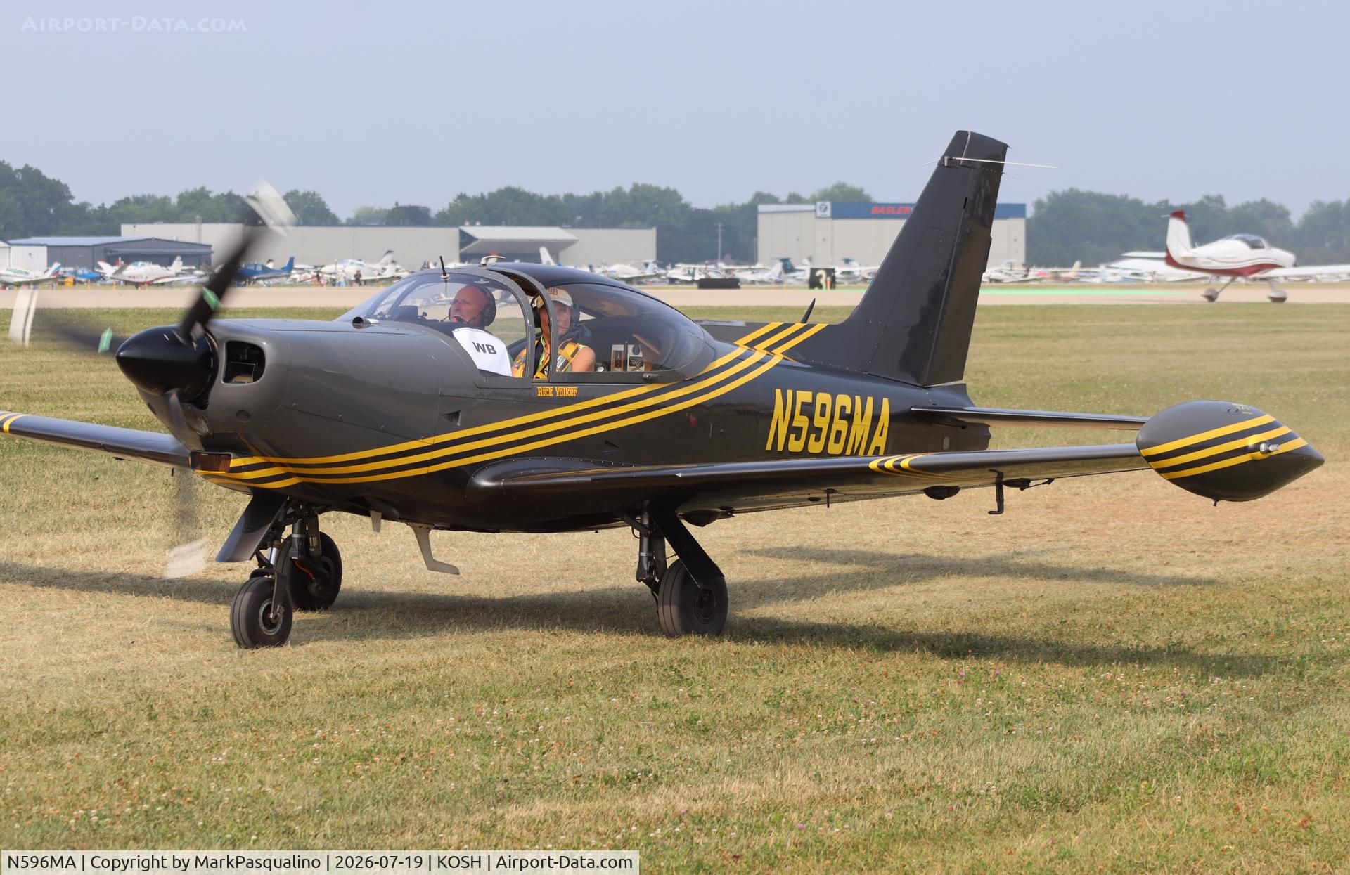 Aircraft N596MA, 1984 SIAI-Marchetti F.260C, c/n 727, SIAI-Marchetti F.260C, at KOSH, photo by MarkPasqualino