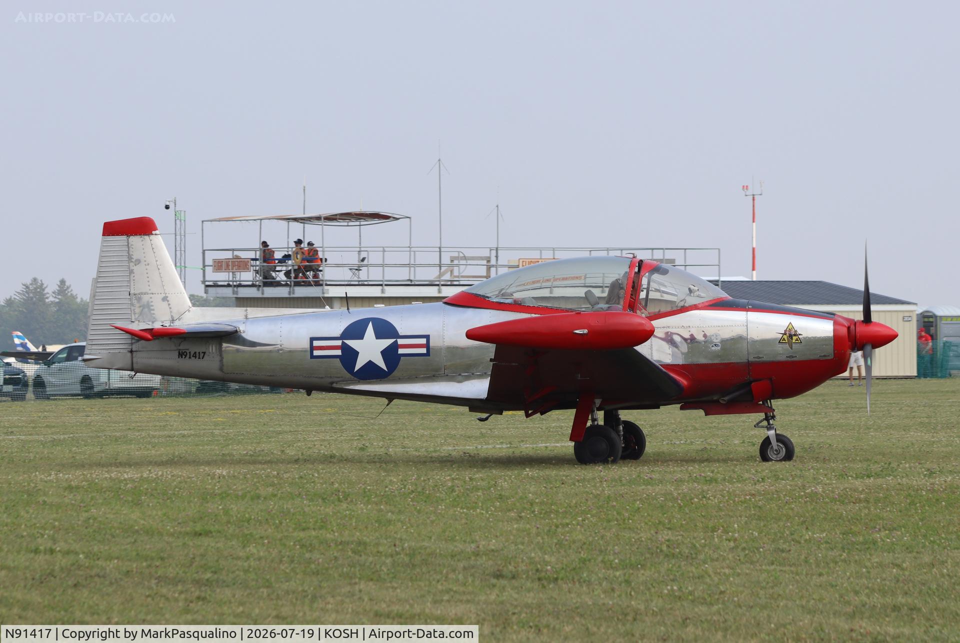 Aircraft N91417, 1946 North American Navion, c/n NAV-4-254, North American Navion, at KOSH, photo by MarkPasqualino