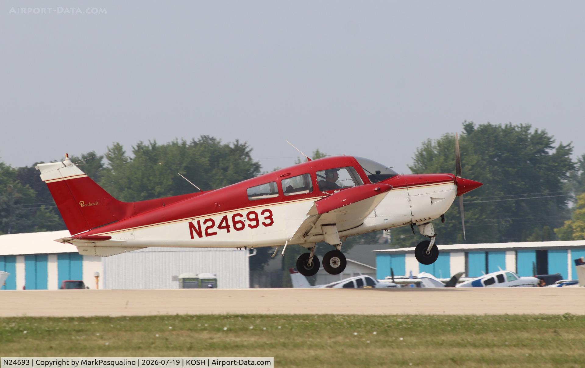 Aircraft N24693, 1973 Beech C23 Sundowner 180, c/n M-1443, Beech C23, at KOSH, photo by MarkPasqualino