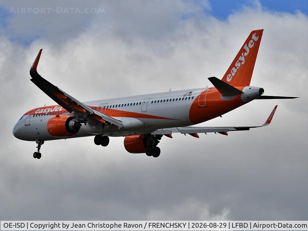 Aircraft OE-ISD, 2020 Airbus A321-251NX, c/n 9310, Berlin (BER) Tenerife (TFS) diverted to BOD, at LFBD, photo by Jean Christophe Ravon / FRENCHSKY
