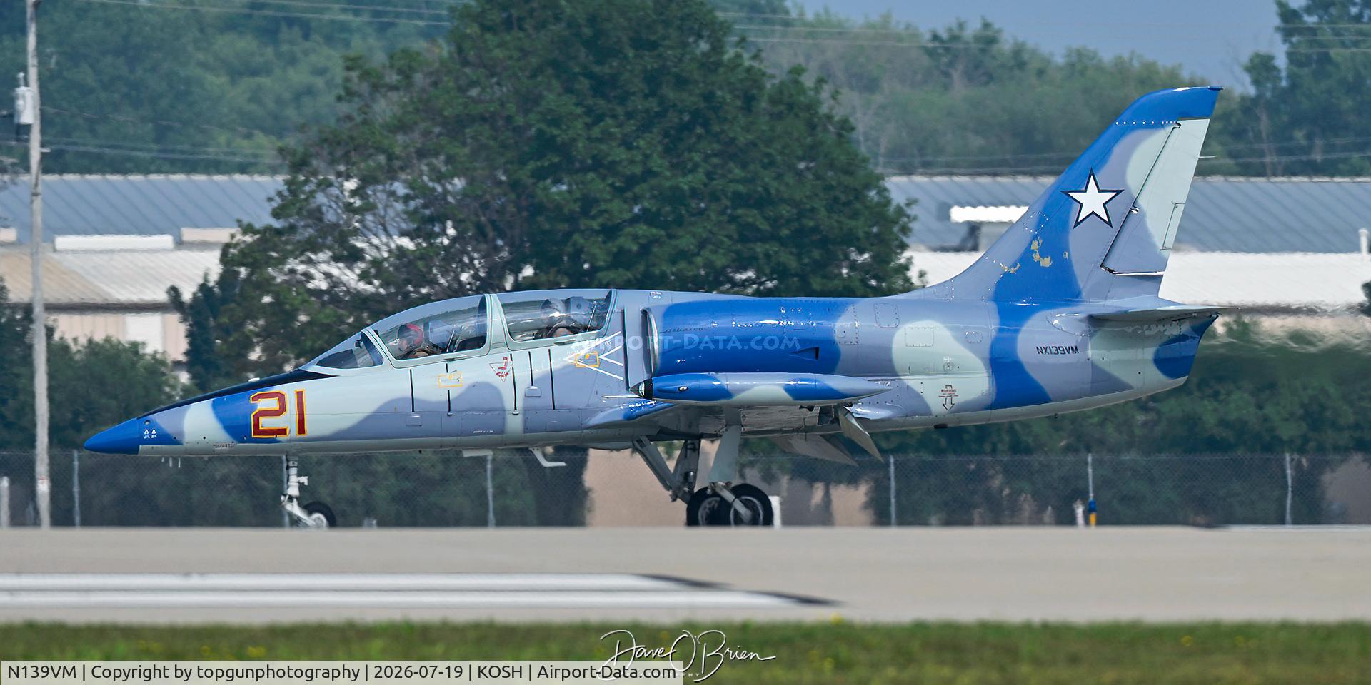 Aircraft N139VM, 1980 Aero L-39C Albatros Albatros, c/n 31634, Oshkosh 26, at KOSH, photo by topgunphotography