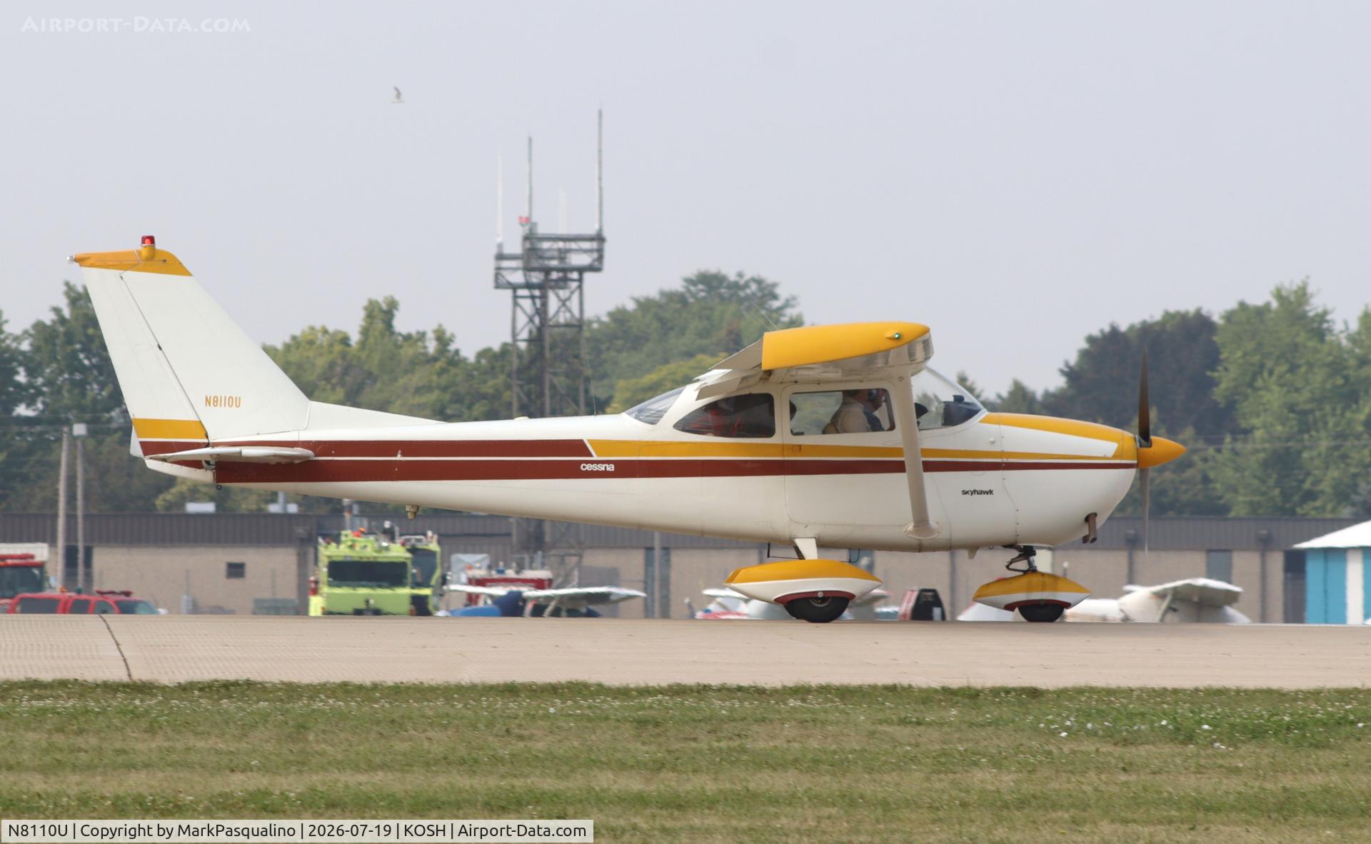 Aircraft N8110U, 1964 Cessna 172F, c/n 17252010, Cessna 172F, at KOSH, photo by MarkPasqualino