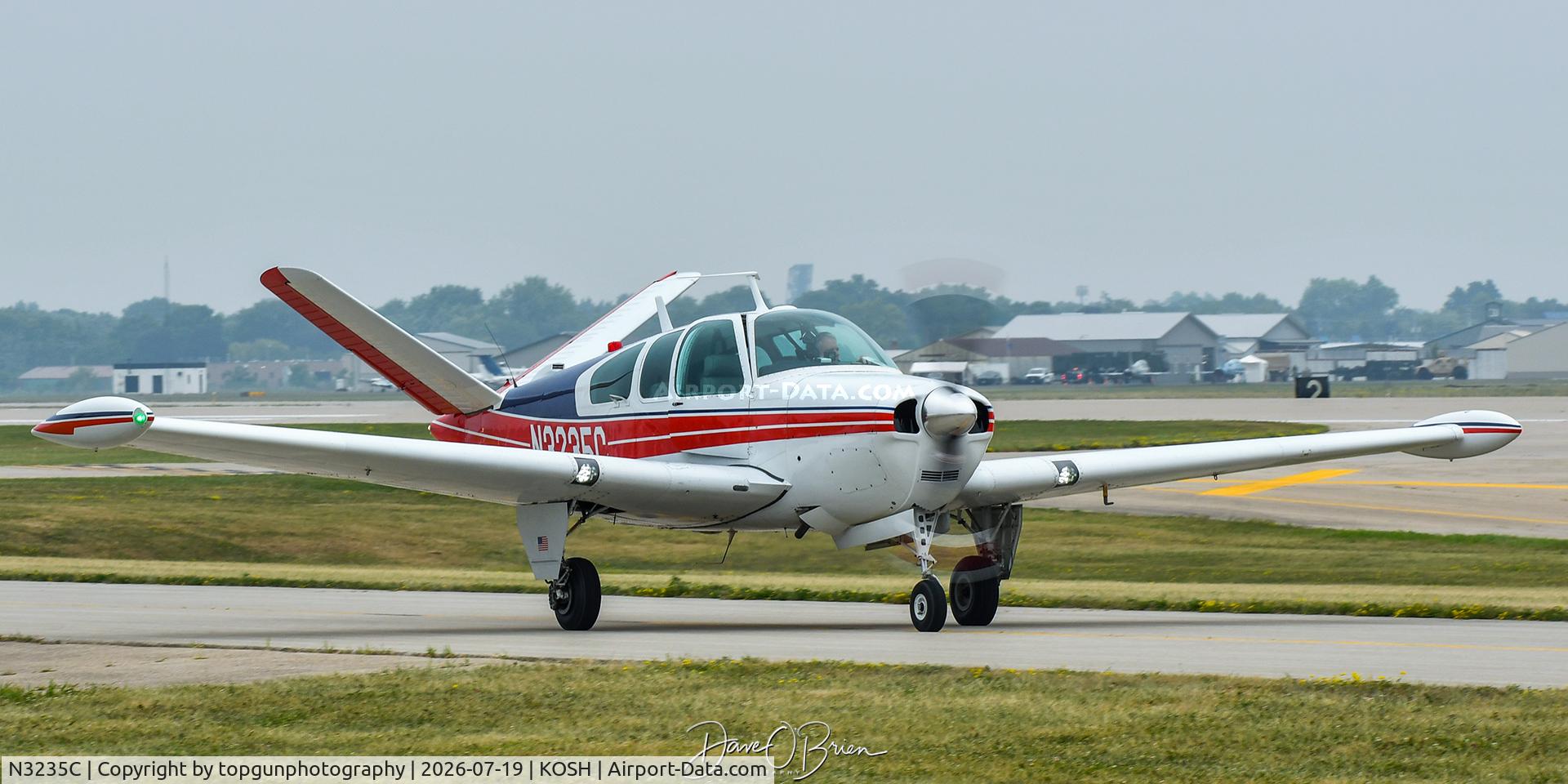 Aircraft N3235C, 1954 Beech E35, c/n D-3900, Oshkosh 26, at KOSH, photo by topgunphotography