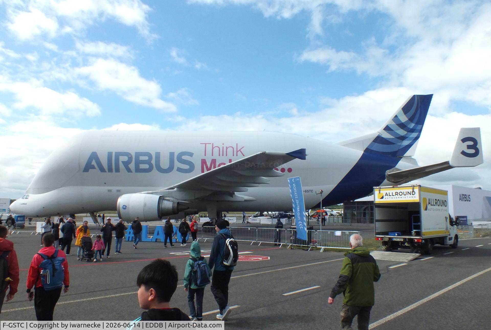 Aircraft F-GSTC, 1997 Airbus A300B4-608ST Super Transporter, c/n 765 l/n 003, Airbus A300B4-608ST Beluga at ILA 2026, Berlin, at EDDB, photo by iwarnecke