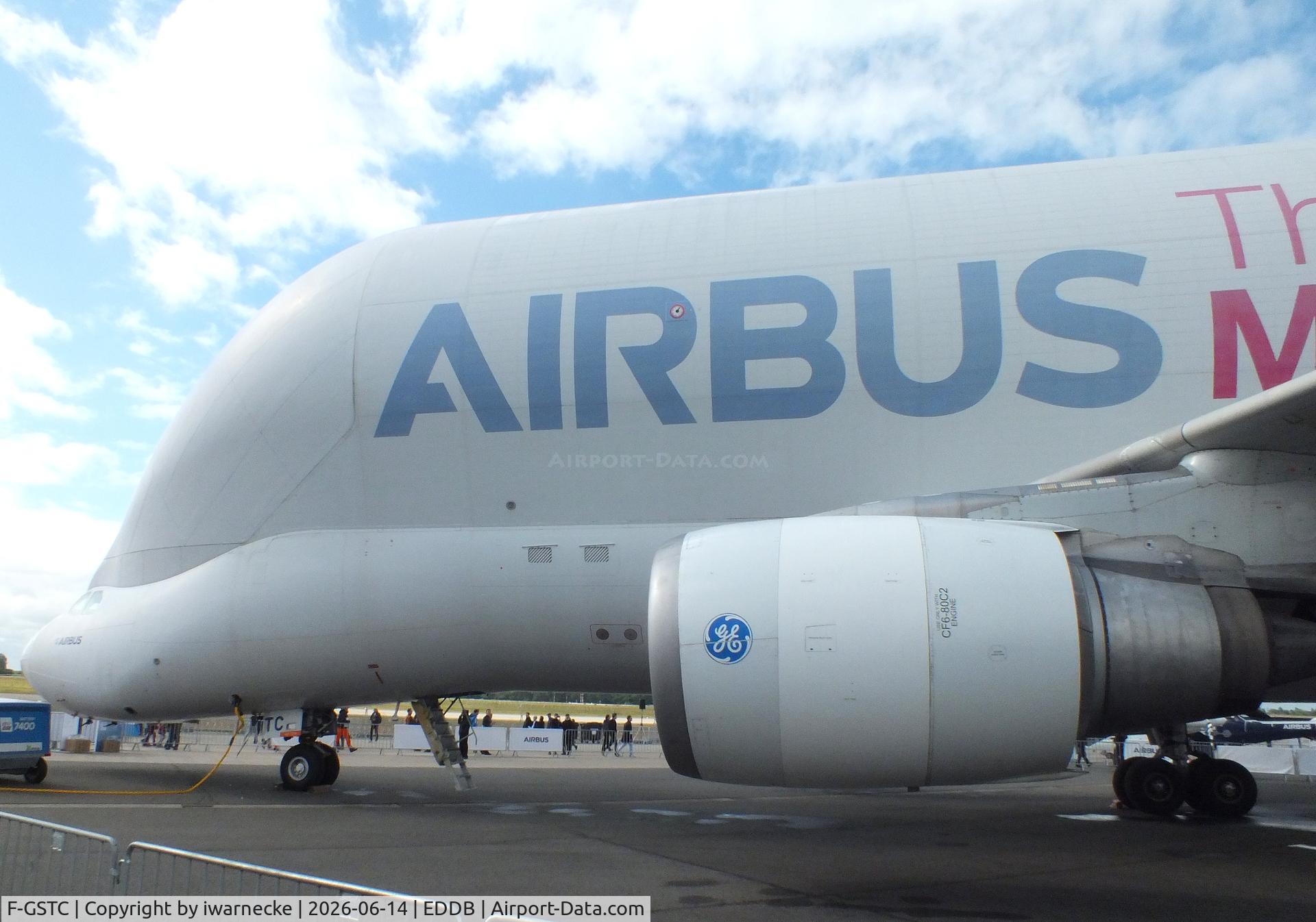 Aircraft F-GSTC, 1997 Airbus A300B4-608ST Super Transporter, c/n 765 l/n 003, Airbus A300B4-608ST Beluga at ILA 2026, Berlin, at EDDB, photo by iwarnecke