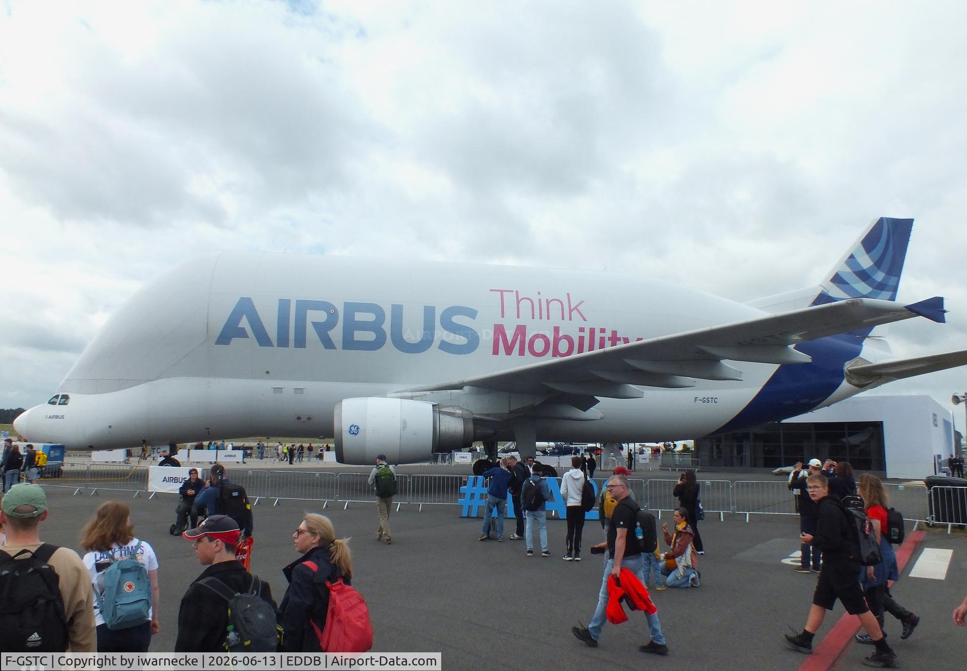 Aircraft F-GSTC, 1997 Airbus A300B4-608ST Super Transporter, c/n 765 l/n 003, Airbus A300B4-608ST Beluga at ILA 2026, Berlin, at EDDB, photo by iwarnecke