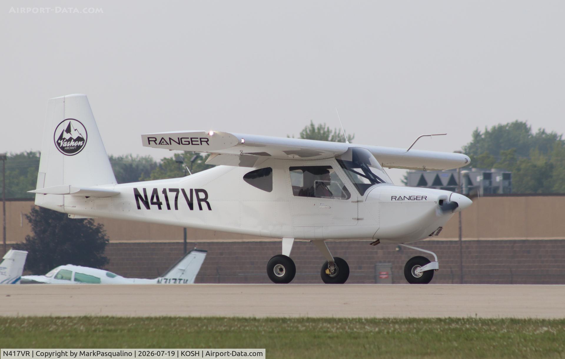 Aircraft N417VR, 2026 Vashon Ranger R7, c/n 10264, Vashon Ranger R7, at KOSH, photo by MarkPasqualino