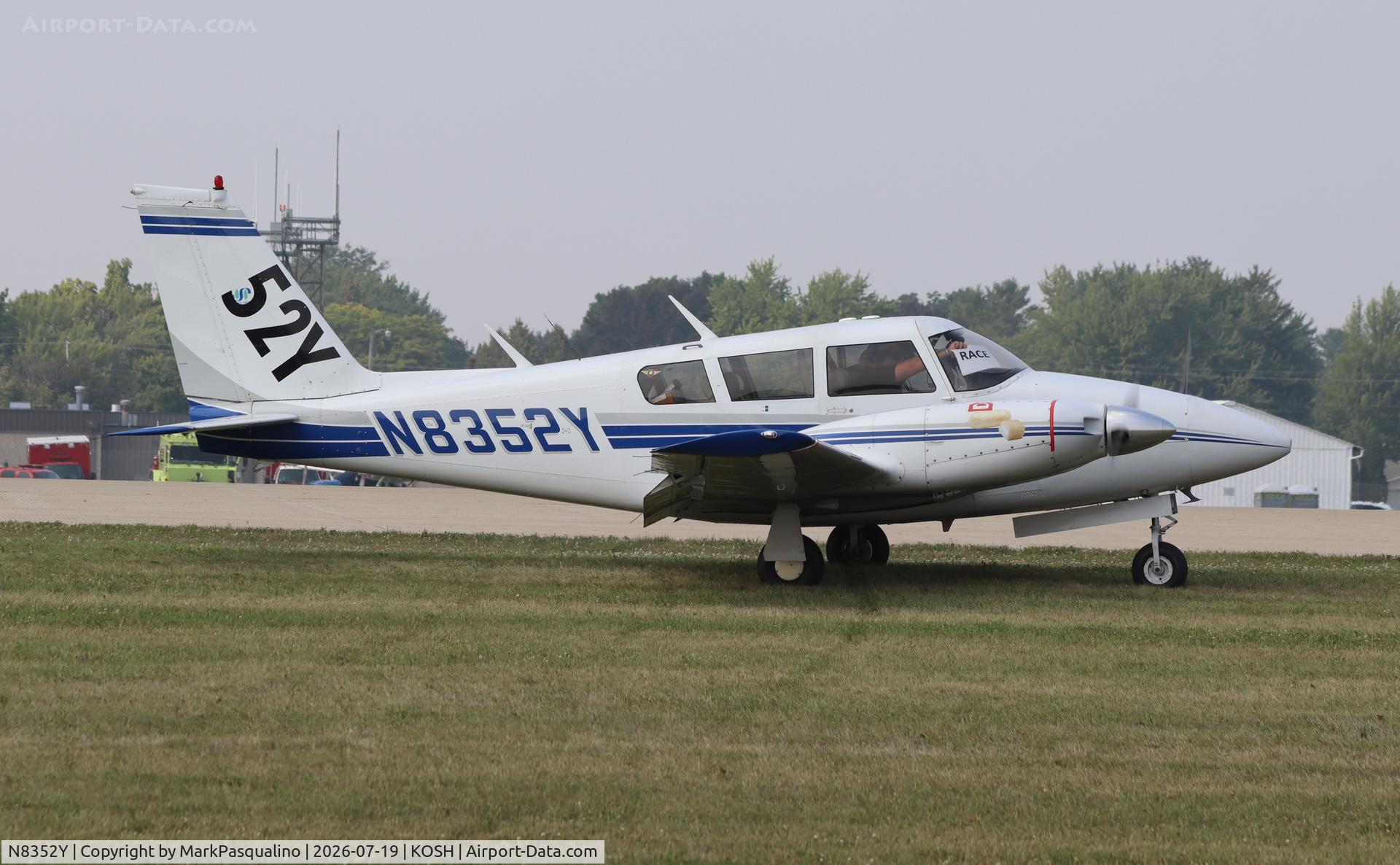 Aircraft N8352Y, 1967 Piper PA-30 Twin Comanche, c/n 30-1499, Piper PA-30, at KOSH, photo by MarkPasqualino