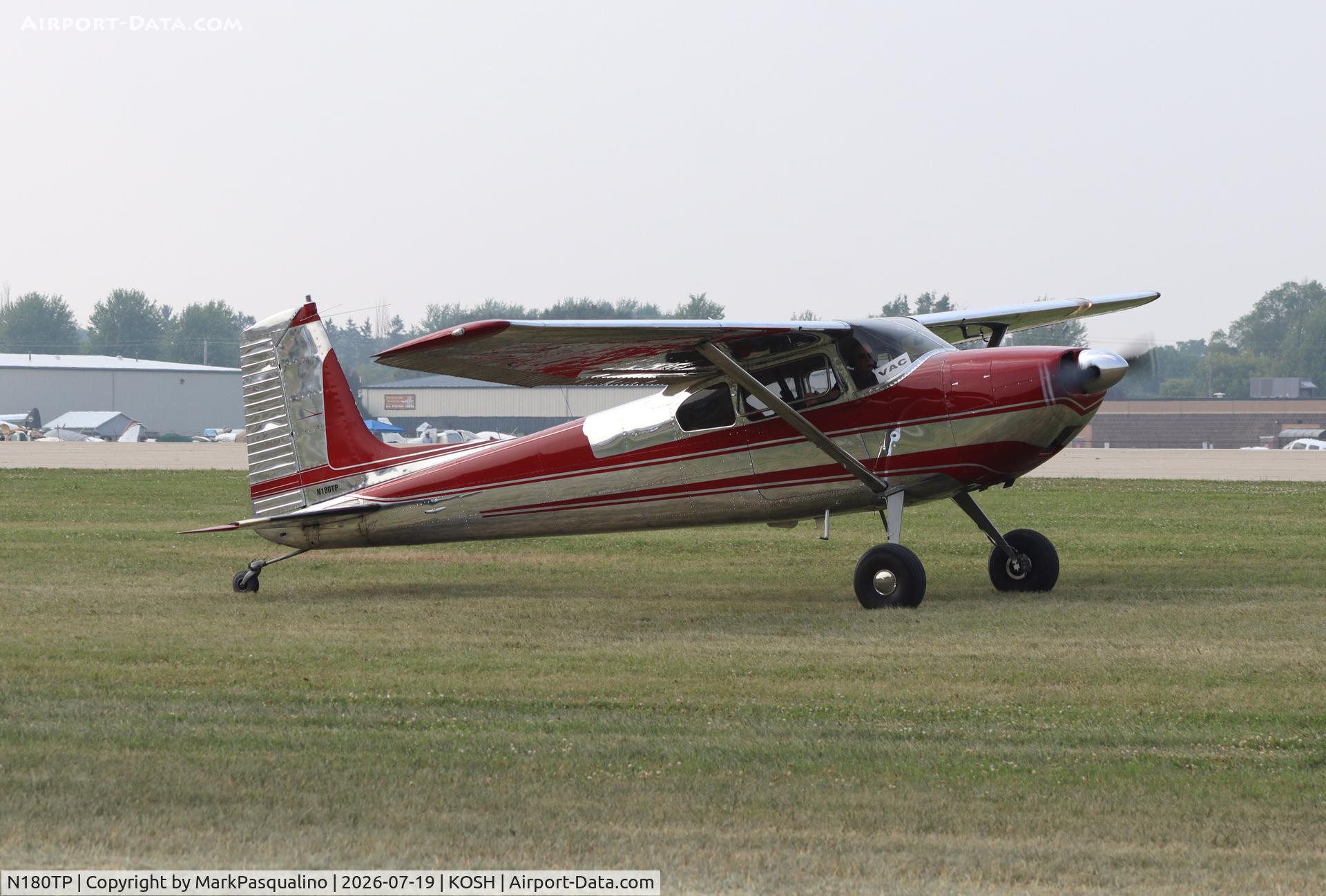 Aircraft N180TP, 1955 Cessna 180, c/n 31522, Cessna 180, at KOSH, photo by MarkPasqualino