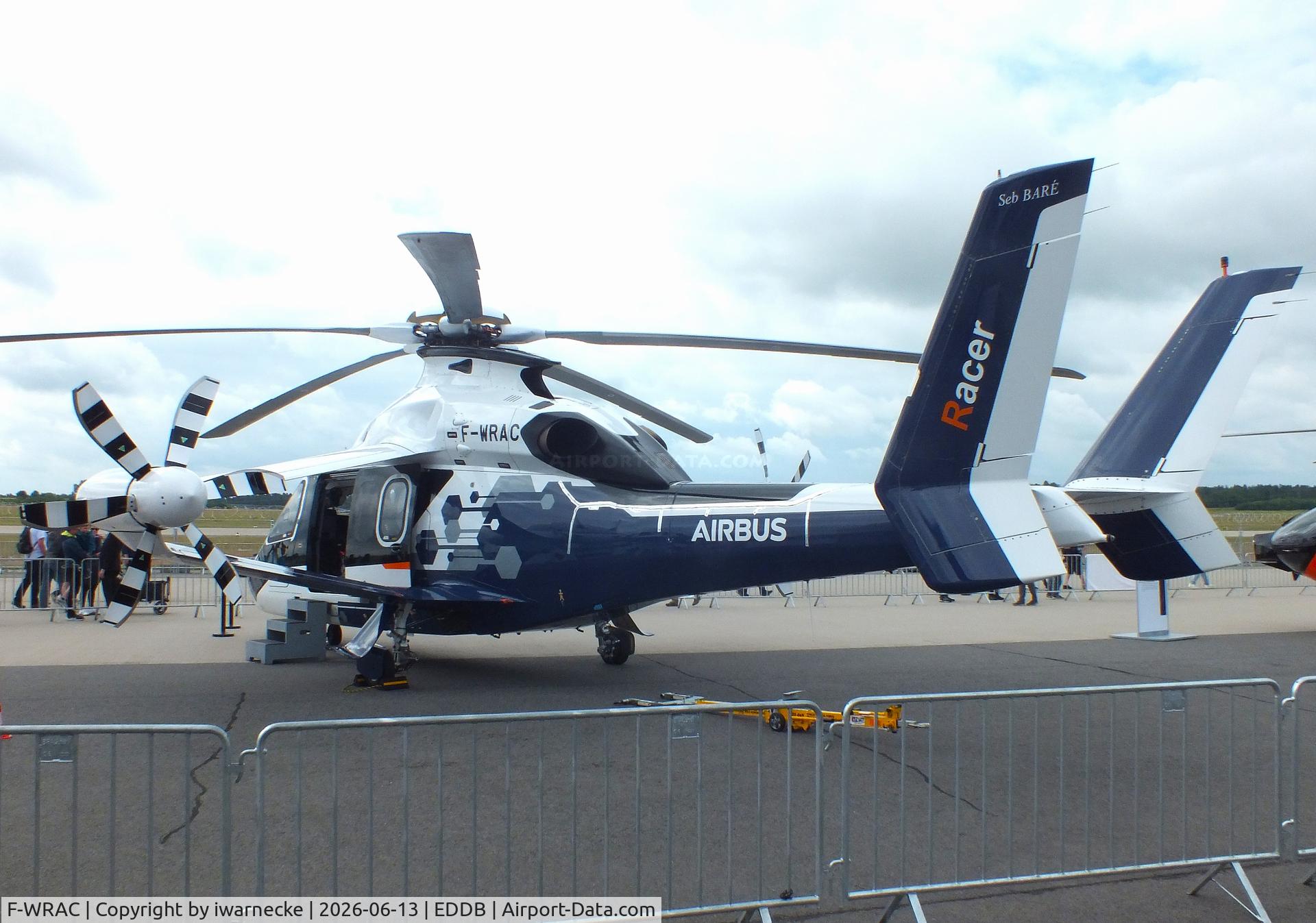 Aircraft F-WRAC, 2022 Airbus Helicopters H160 Racer, c/n 01, Airbus Helicopters H160 Racer at ILA 2026, Berlin, at EDDB, photo by iwarnecke