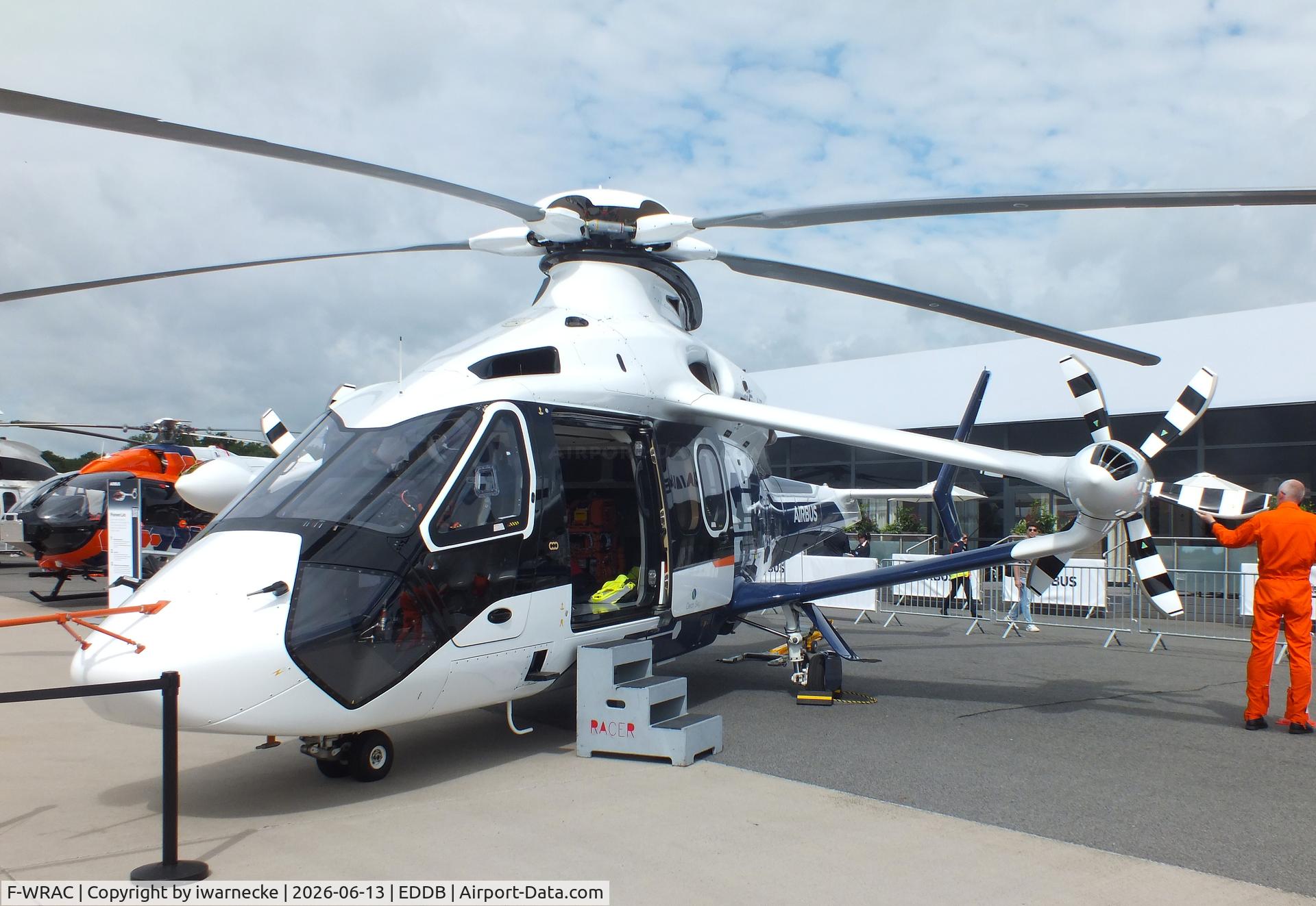 Aircraft F-WRAC, 2022 Airbus Helicopters H160 Racer, c/n 01, Airbus Helicopters H160 Racer at ILA 2026, Berlin, at EDDB, photo by iwarnecke