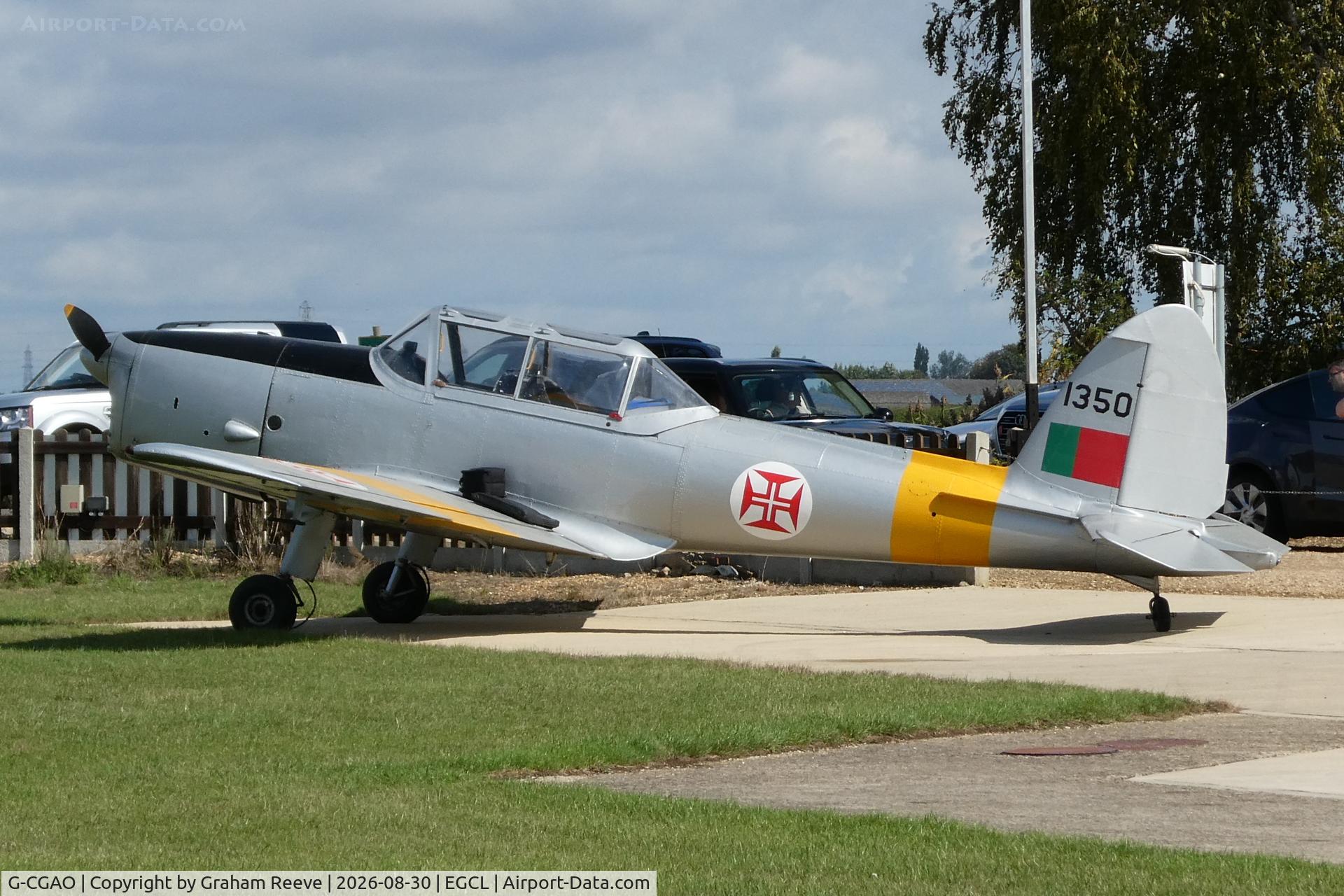 Aircraft G-CGAO, 1958 OGMA DHC-1 Chipmunk T.20, c/n OGMA-40, Parked at Fenland., at EGCL, photo by Graham Reeve
