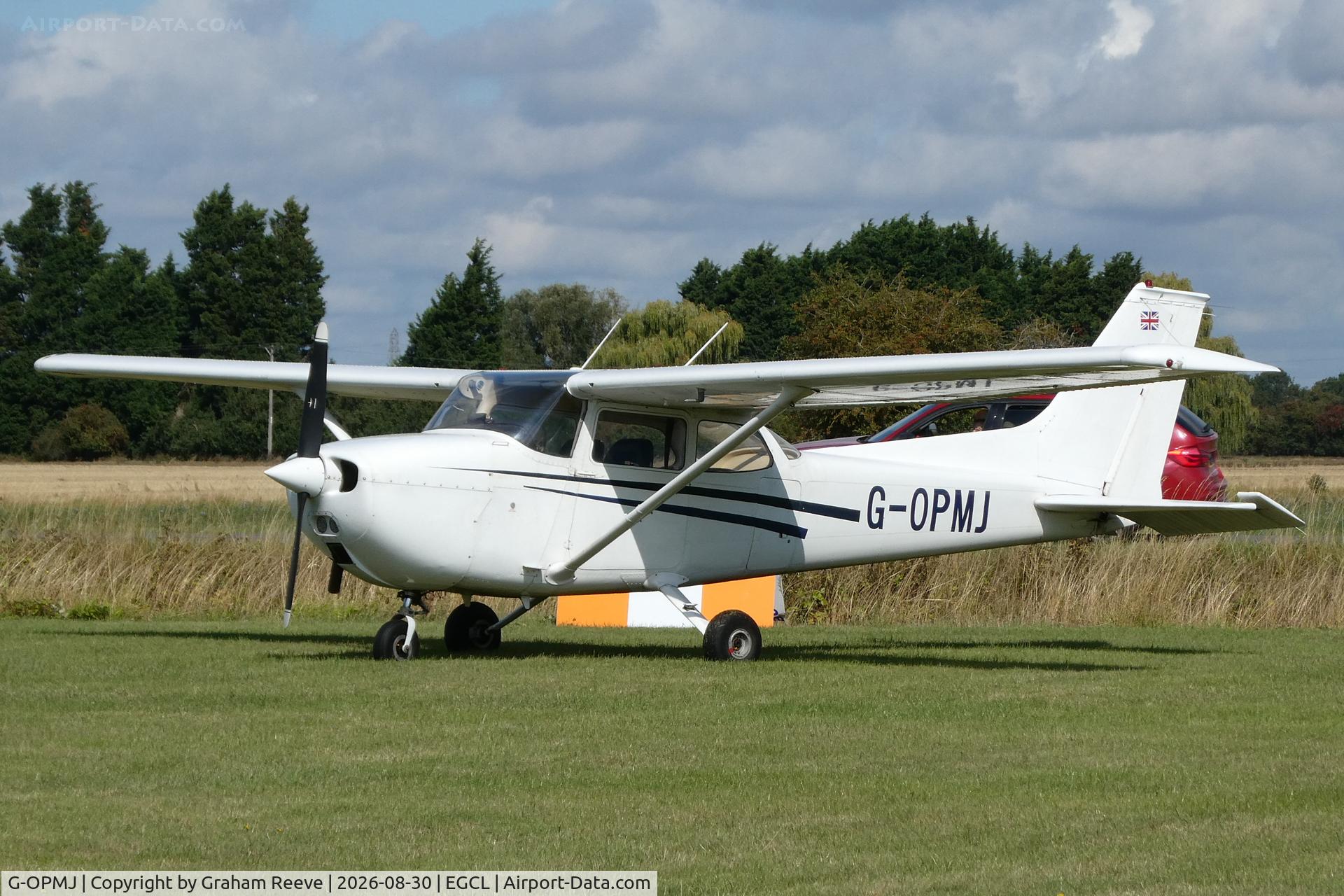 Aircraft G-OPMJ, 1974 Reims Cessna F172M ll, c/n 1110, Parked at Fenland., at EGCL, photo by Graham Reeve