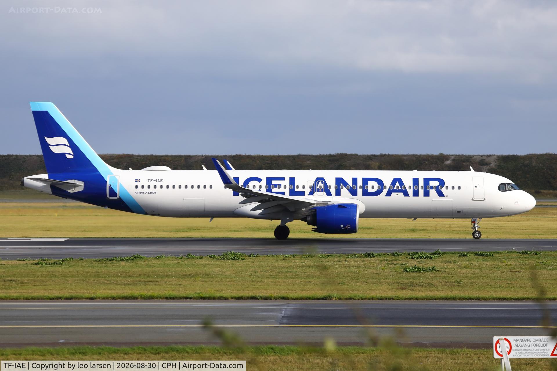 Aircraft TF-IAE, 2026 Airbus A321-271NX/LR, c/n 12969, Copenhagen 30.8.2026, at CPH, photo by leo larsen