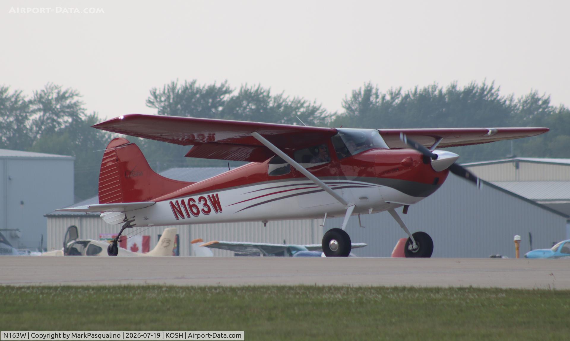 Aircraft N163W, 1956 Cessna 170B, c/n 27094, Cessna 170B, at KOSH, photo by MarkPasqualino