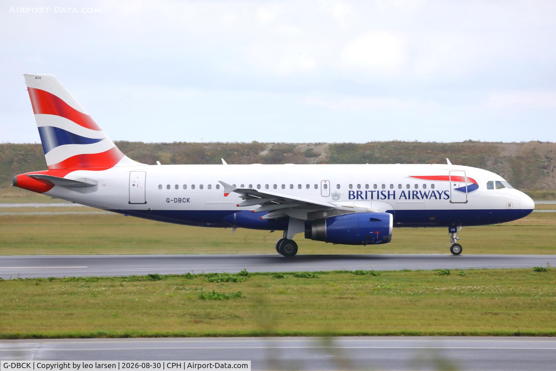 Aircraft G-DBCK, 2007 Airbus A319-131, c/n 3049, Copenhagen 303.8.20236, at CPH, photo by leo larsen