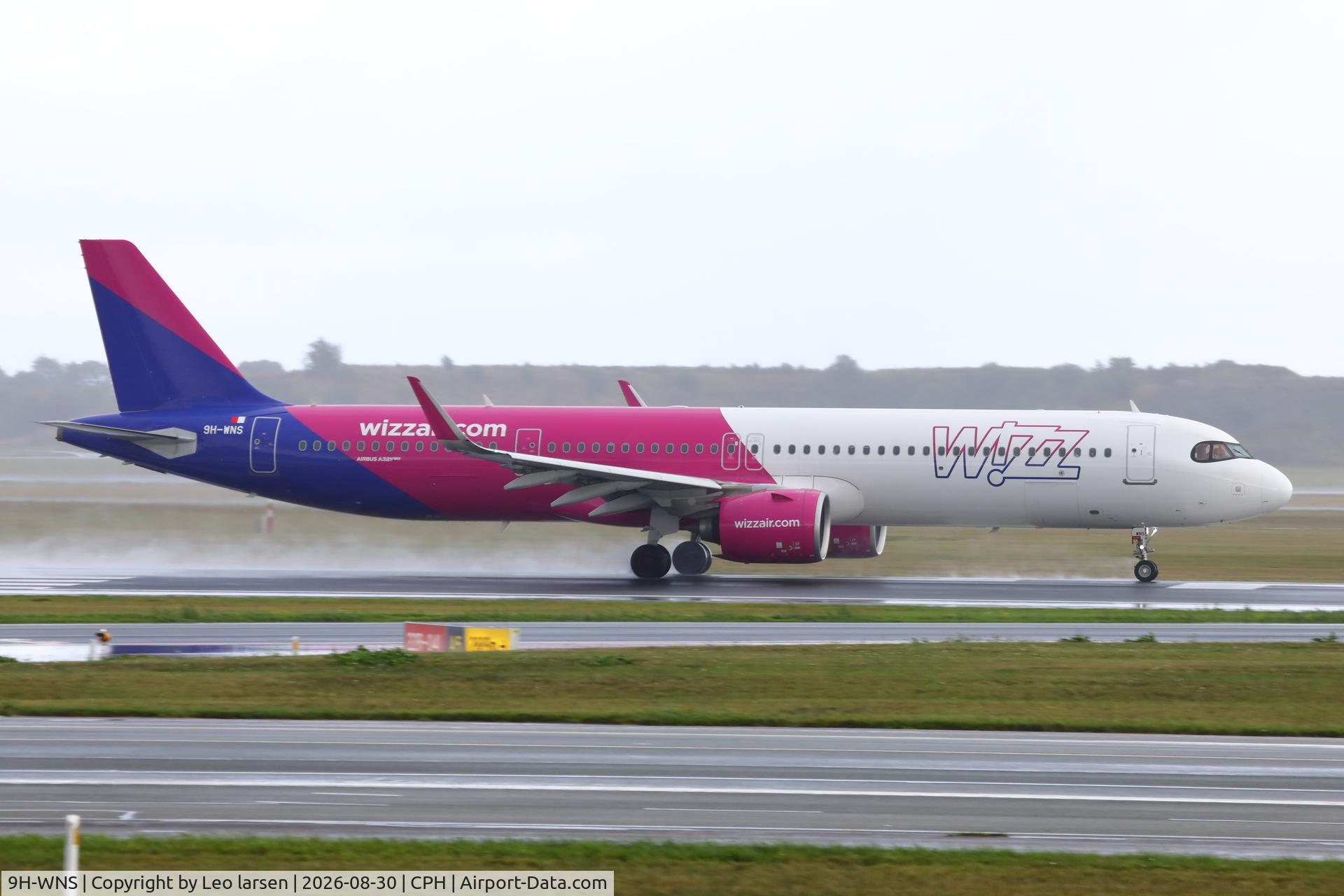 Aircraft 9H-WNS, 2024 Airbus A321-271 NX, c/n 12189, Copenhagen 30.8.2026, at CPH, photo by Leo larsen