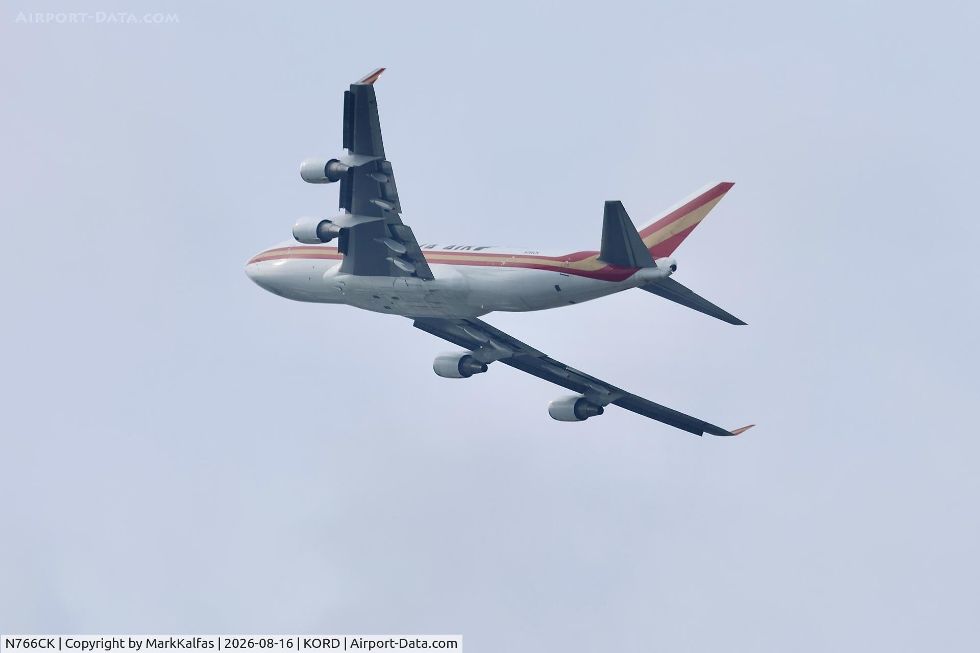 Aircraft N766CK, 2005 Boeing 747-481F, c/n 34016, B744 Kalitta Air Boeing 747-481F N766CK departing 28R KORD, at KORD, photo by MarkKalfas