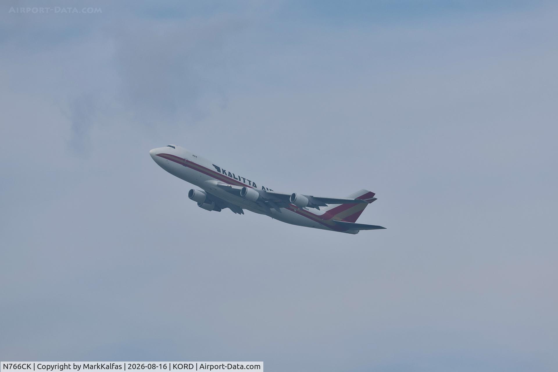 Aircraft N766CK, 2005 Boeing 747-481F, c/n 34016, B744 Kalitta Air Boeing 747-481F N766CK departing 28R KORD, at KORD, photo by MarkKalfas