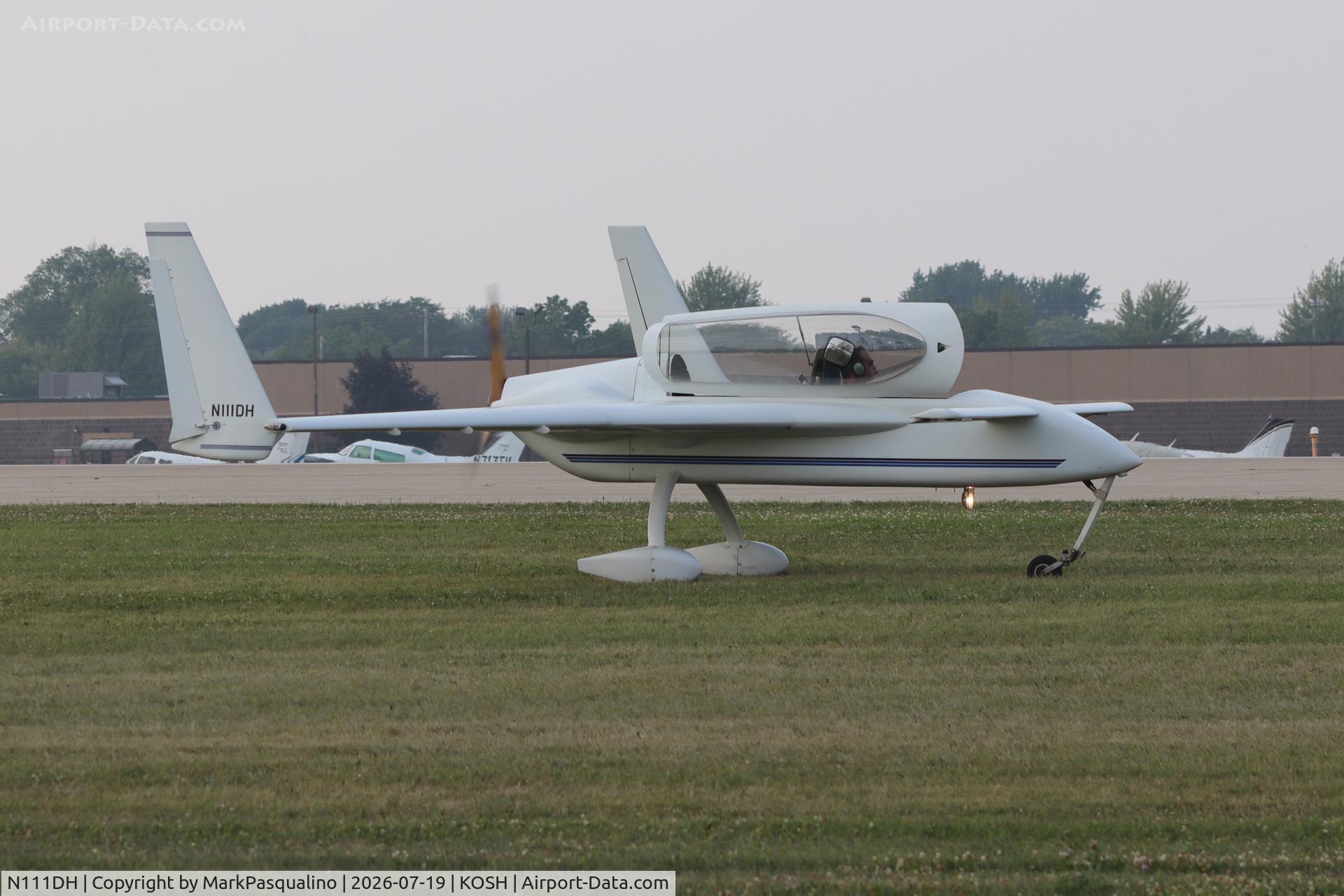 Aircraft N111DH, 1991 Rutan Long-EZ, c/n 336, Rutan Long-EZ, at KOSH, photo by MarkPasqualino