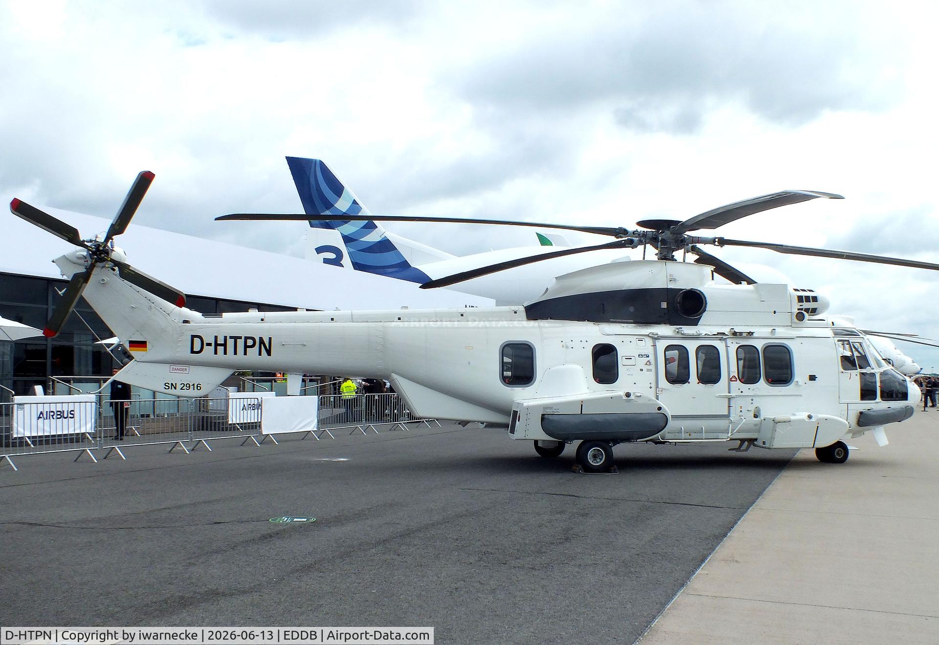Aircraft D-HTPN, Airbus Helicopters EC-225LP Super Puma Mk2+, c/n 2916, Airbus Helicopters EC225LP Super Puma Mk2+ at ILA 2026, Berlin, at EDDB, photo by iwarnecke
