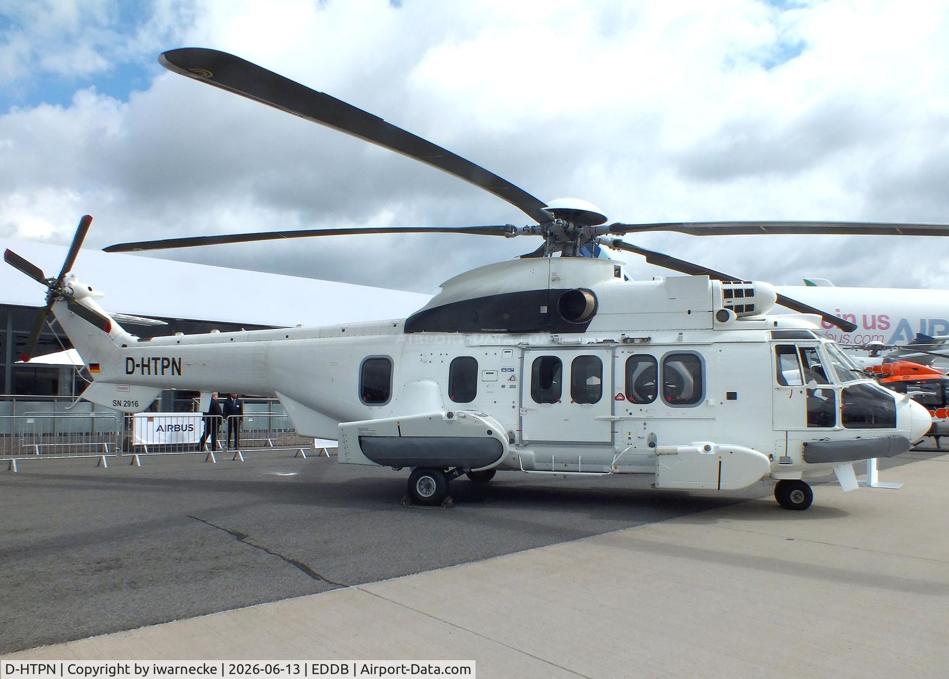 Aircraft D-HTPN, Airbus Helicopters EC-225LP Super Puma Mk2+, c/n 2916, Airbus Helicopters EC225LP Super Puma Mk2+ at ILA 2026, Berlin, at EDDB, photo by iwarnecke