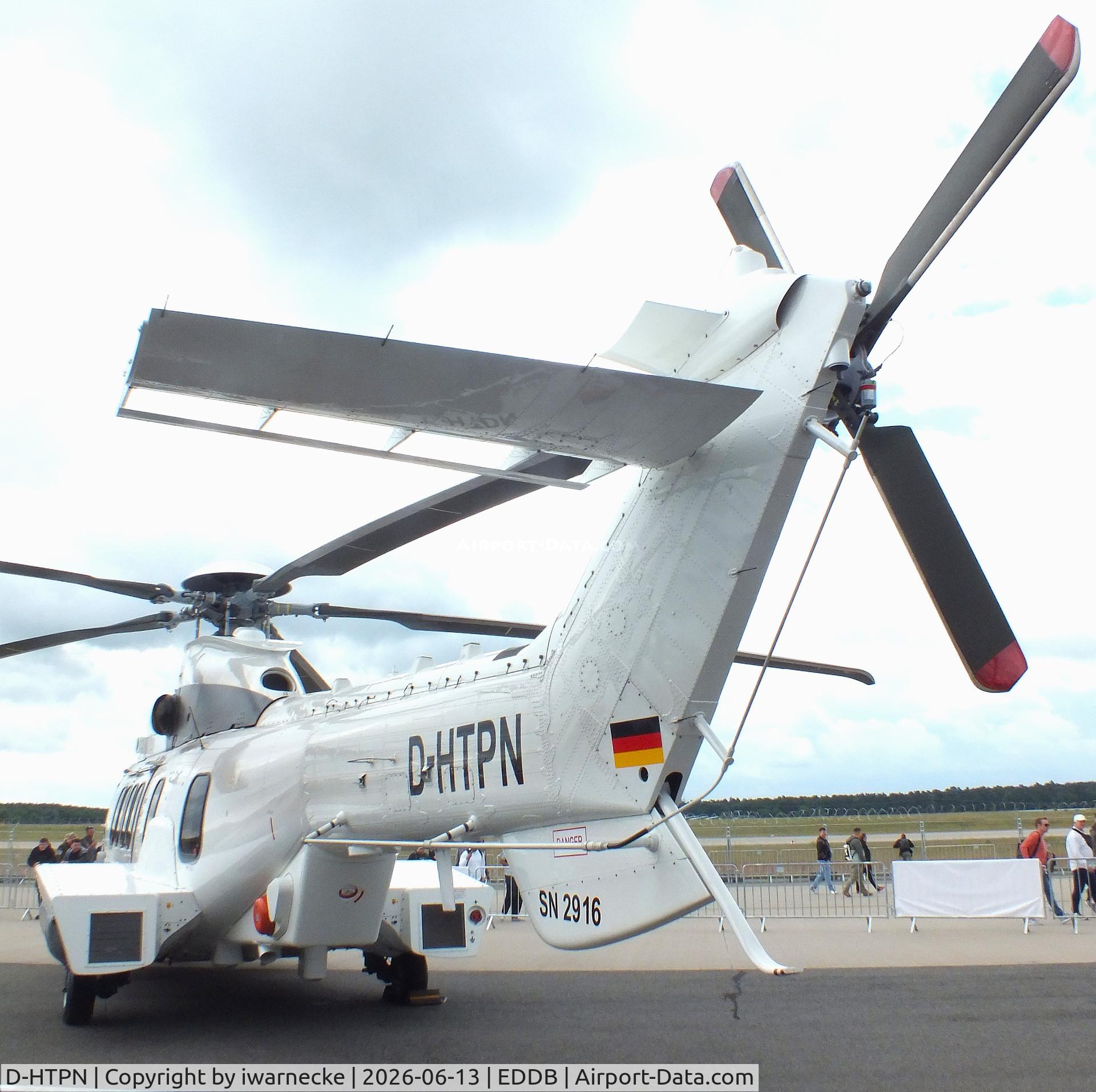 Aircraft D-HTPN, Airbus Helicopters EC-225LP Super Puma Mk2+, c/n 2916, Airbus Helicopters EC225LP Super Puma Mk2+ at ILA 2026, Berlin, at EDDB, photo by iwarnecke