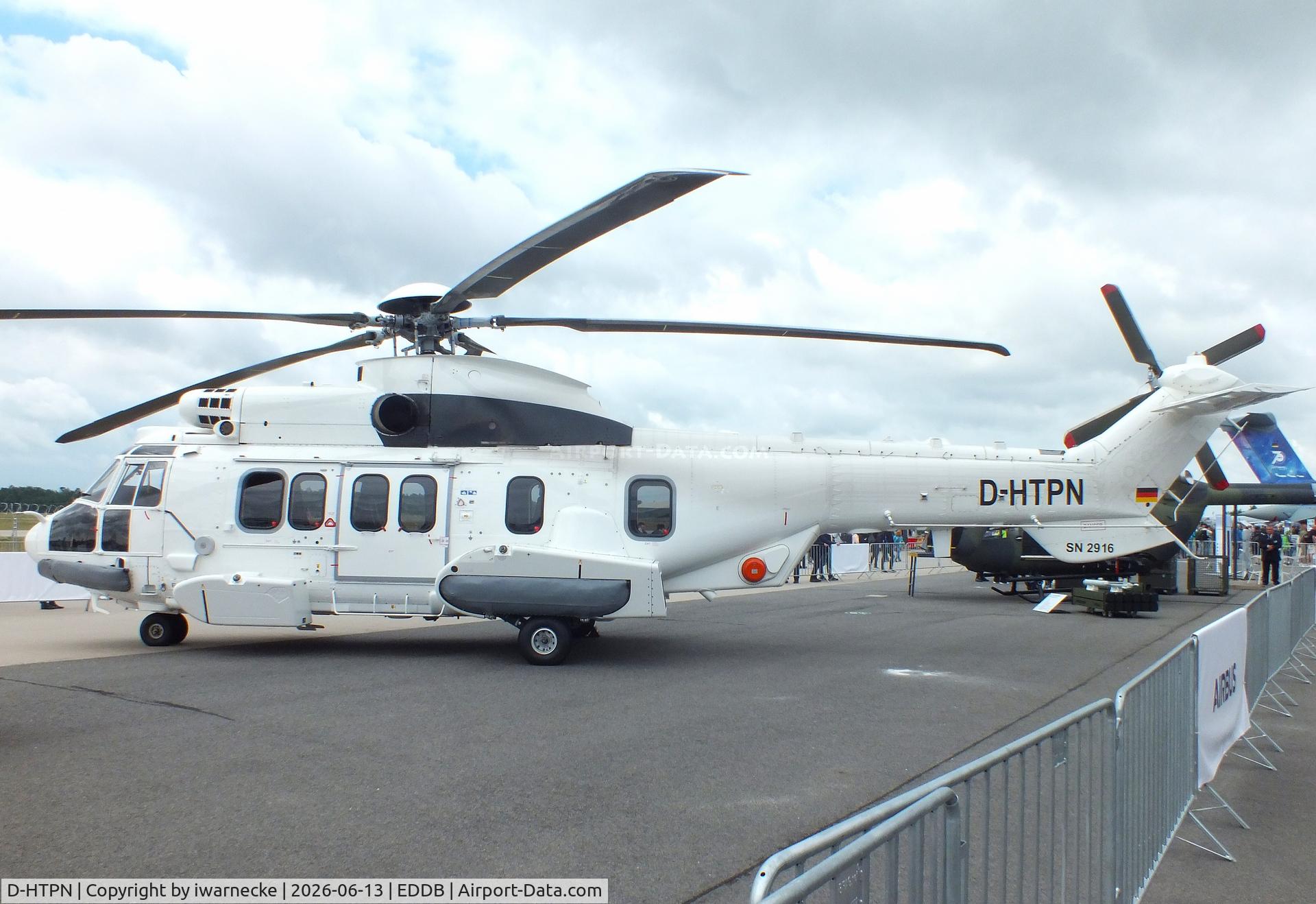 Aircraft D-HTPN, Airbus Helicopters EC-225LP Super Puma Mk2+, c/n 2916, Airbus Helicopters EC225LP Super Puma Mk2+ at ILA 2026, Berlin, at EDDB, photo by iwarnecke