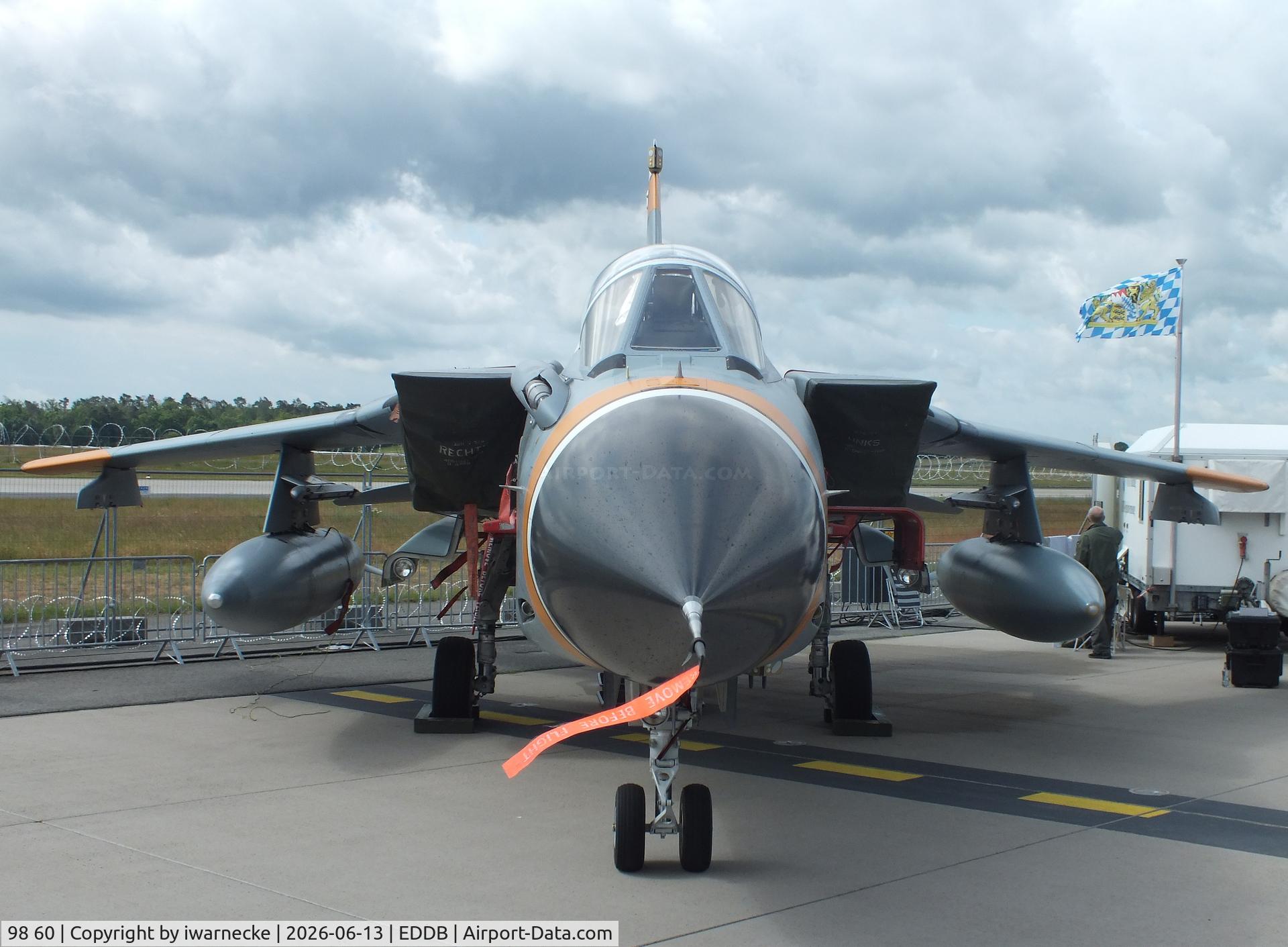 Aircraft 98 60, Panavia Tornado IDS, c/n 230/GS062/4089, Panavia Tornado IDS of the Luftwaffe WTD 61 (German Air Force Technical and Airworthiness Center) at ILA 2026, Berlin, at EDDB, photo by iwarnecke