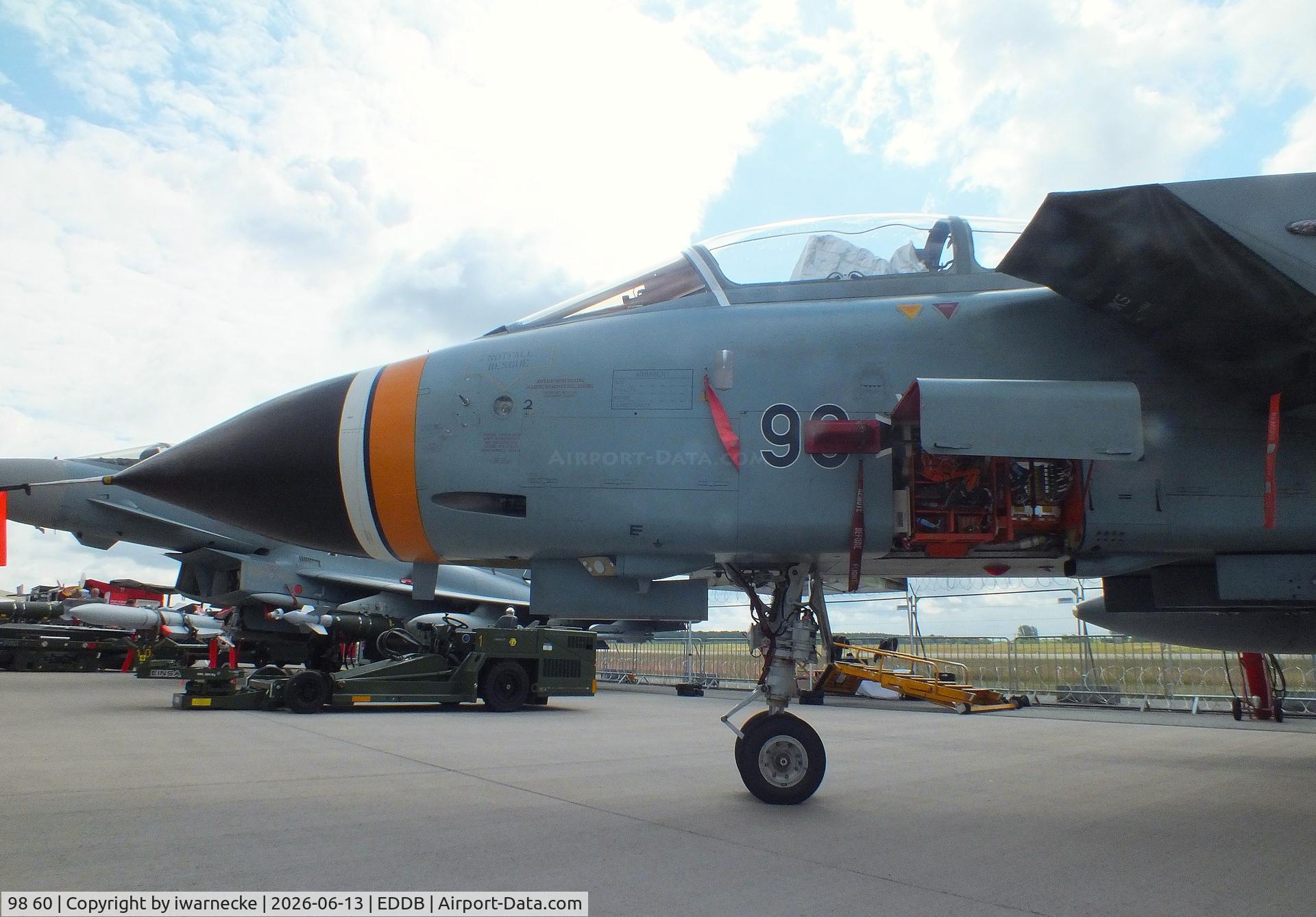 Aircraft 98 60, Panavia Tornado IDS, c/n 230/GS062/4089, Panavia Tornado IDS of the Luftwaffe WTD 61 (German Air Force Technical and Airworthiness Center) at ILA 2026, Berlin, at EDDB, photo by iwarnecke
