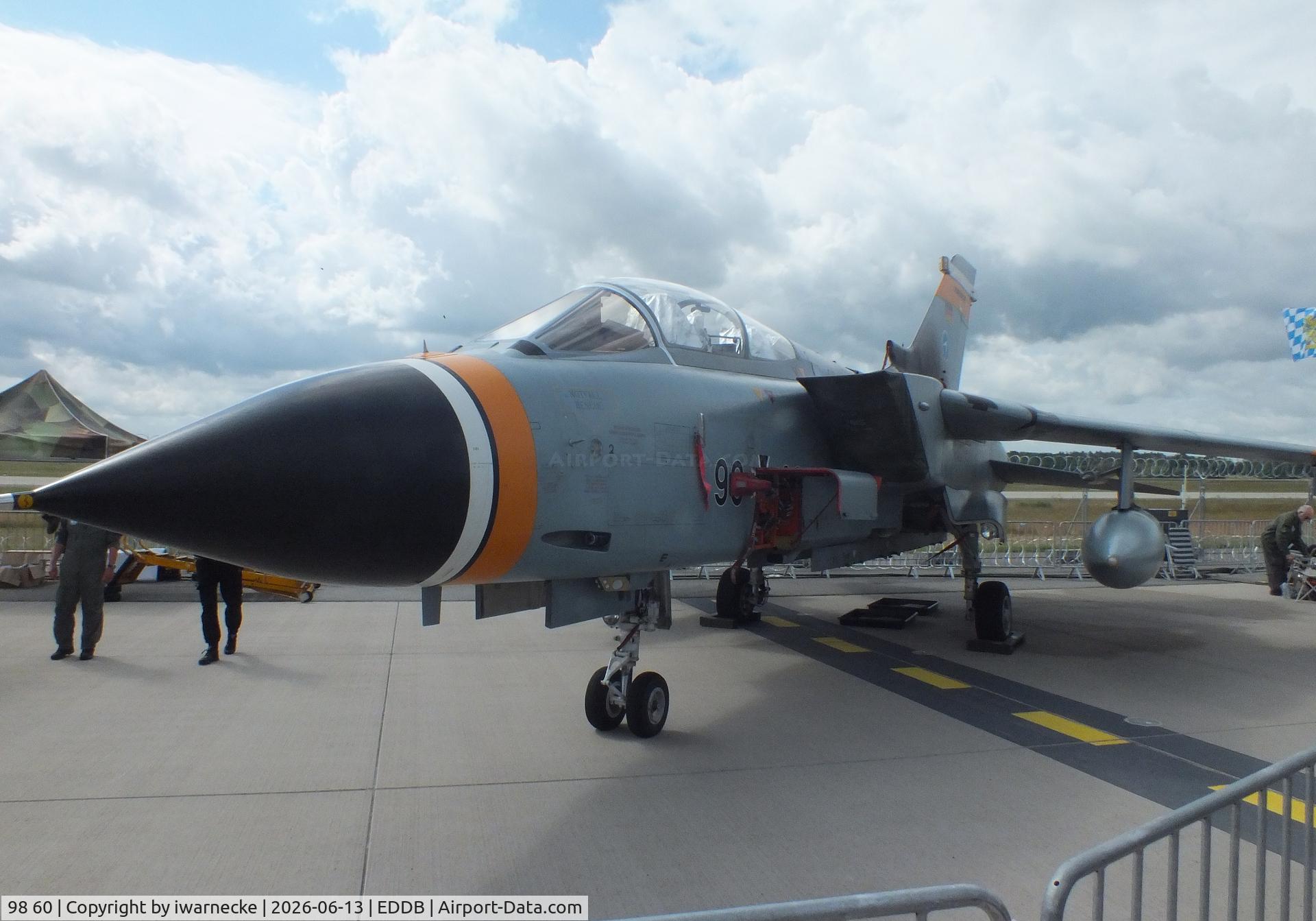 Aircraft 98 60, Panavia Tornado IDS, c/n 230/GS062/4089, Panavia Tornado IDS of the Luftwaffe WTD 61 (German Air Force Technical and Airworthiness Center) at ILA 2026, Berlin, at EDDB, photo by iwarnecke