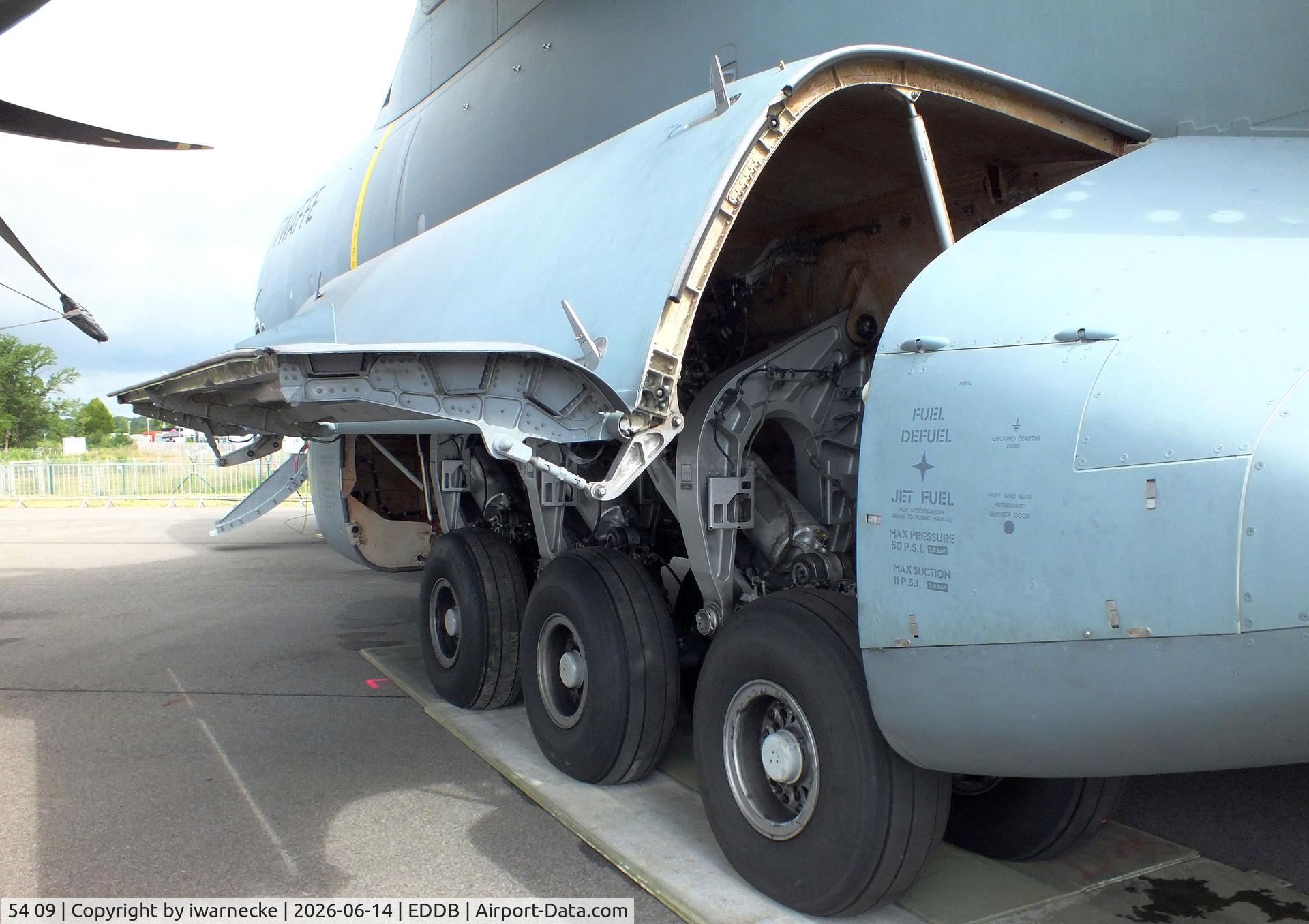 Aircraft 54 09, 2016 Airbus A400M Atlas, c/n 048, Airbus A400M Atlas of the Luftwaffe (German Air Force) in '70 Jahre Luftwaffe / 70 years of Luftwaffe' special colours at ILA 2026, Berlin, at EDDB, photo by iwarnecke