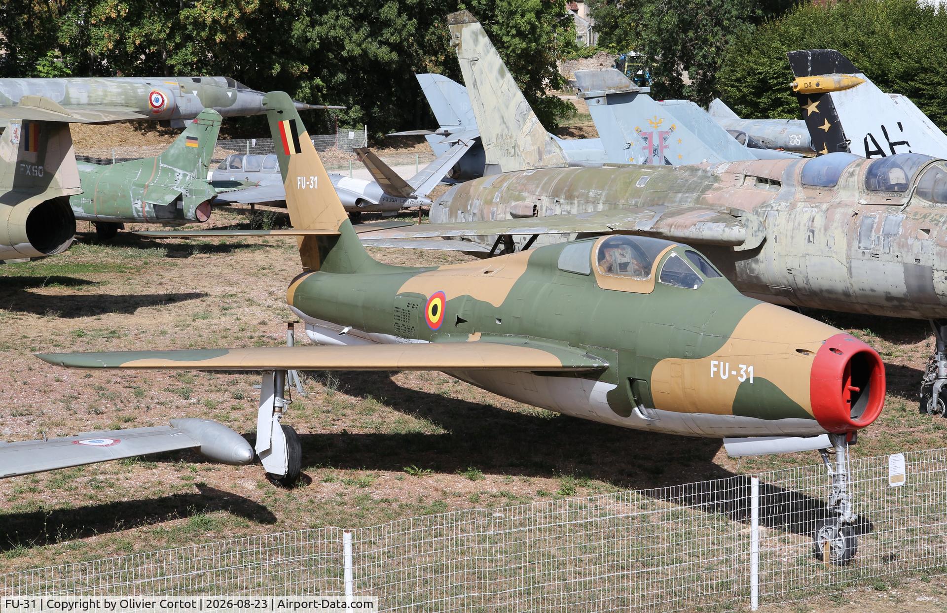 Aircraft FU-31, Republic F-84F-51-RE Thunderstreak, c/n Not found FU-31, Savigny in 2026, photo by Olivier Cortot