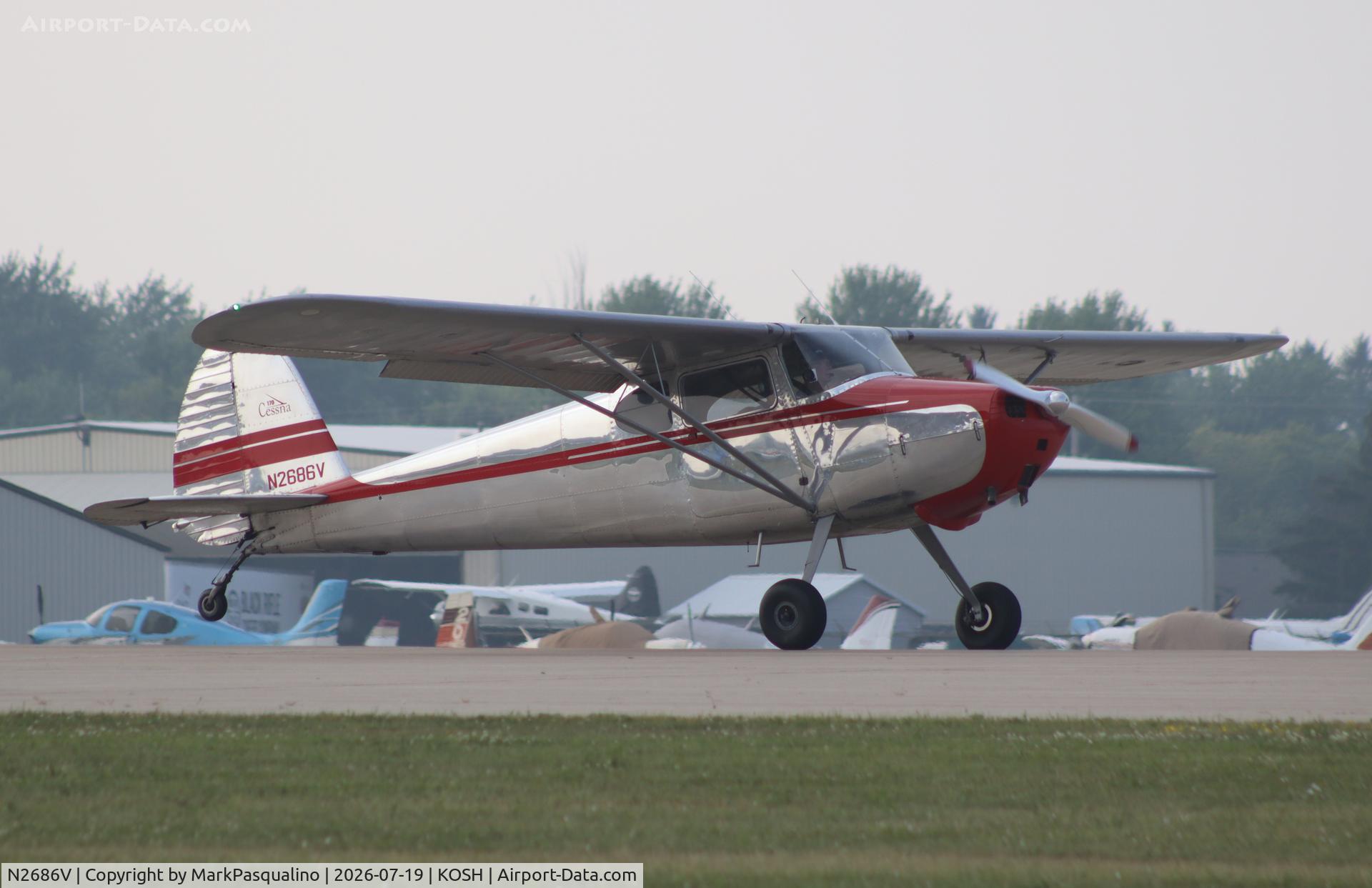 Aircraft N2686V, 1948 Cessna 170, c/n 18196, Cessna 170, at KOSH, photo by MarkPasqualino