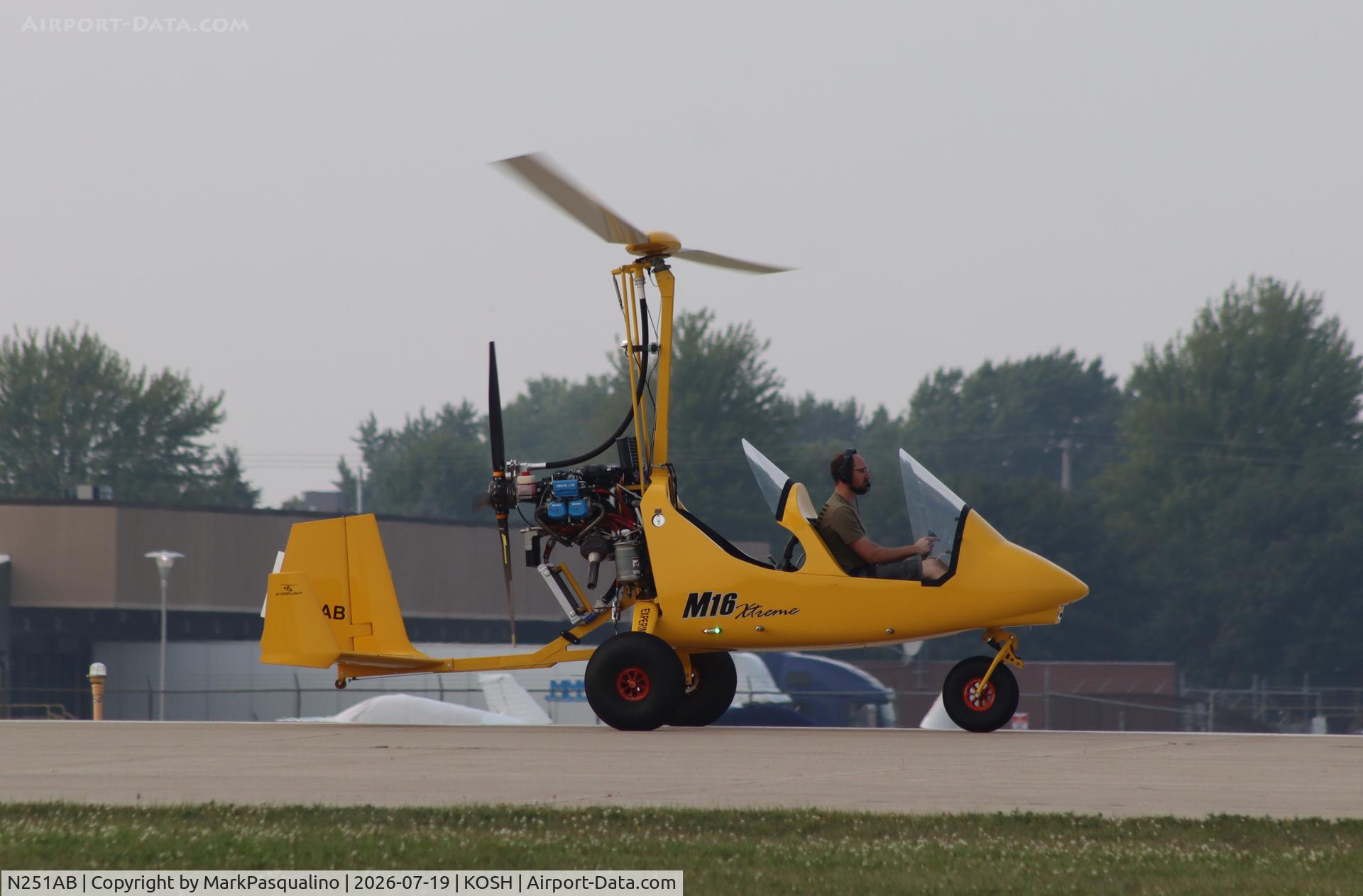 Aircraft N251AB, 2023 Gyroflight M16 XTREME, c/n 16234536, Gyroflight M16 EXTREME, at KOSH, photo by MarkPasqualino