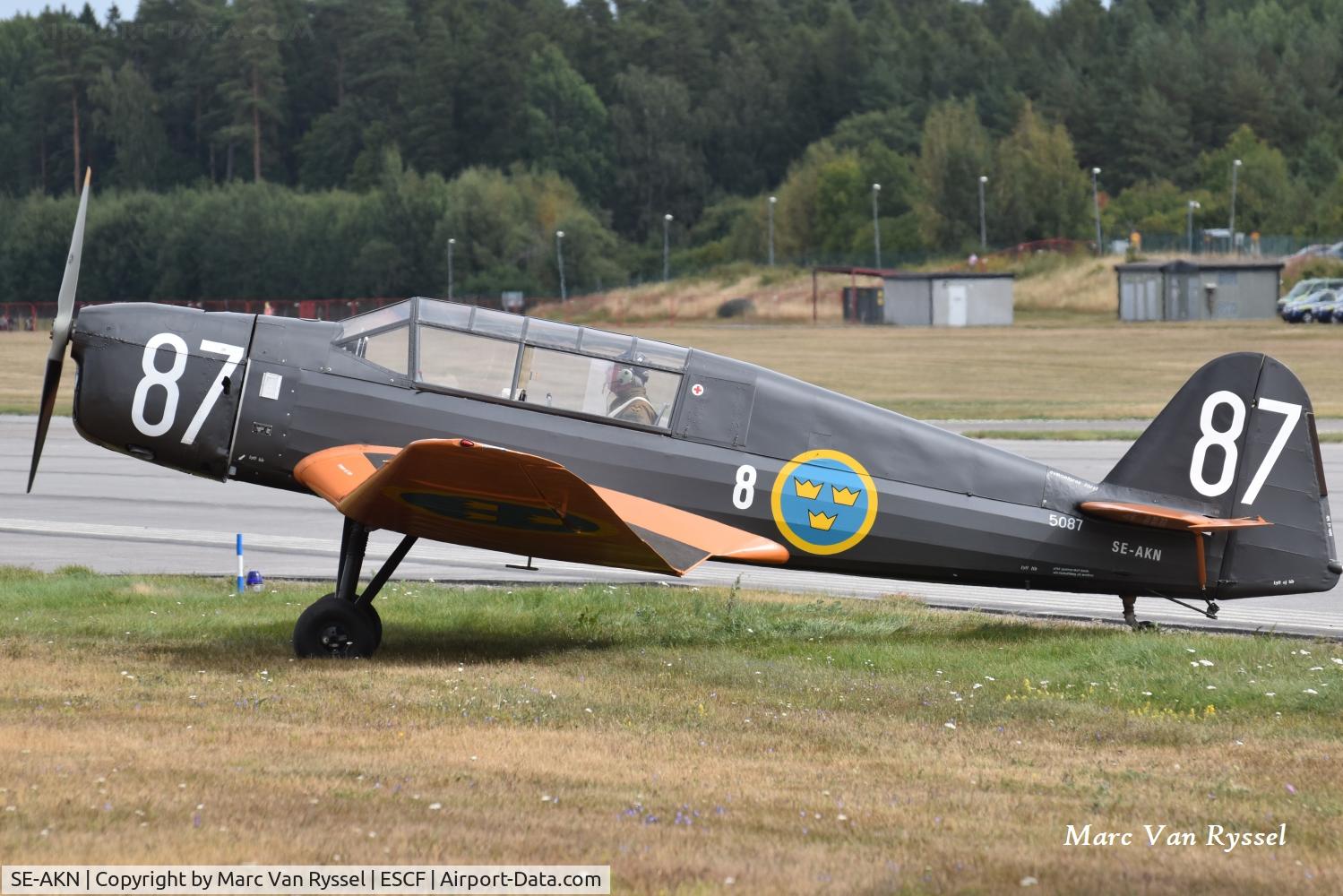 Aircraft SE-AKN, 1940 Klemm Kl-35D, c/n 1783, At Malmen Air Base on 22-08-2026., at ESCF, photo by Marc Van Ryssel
