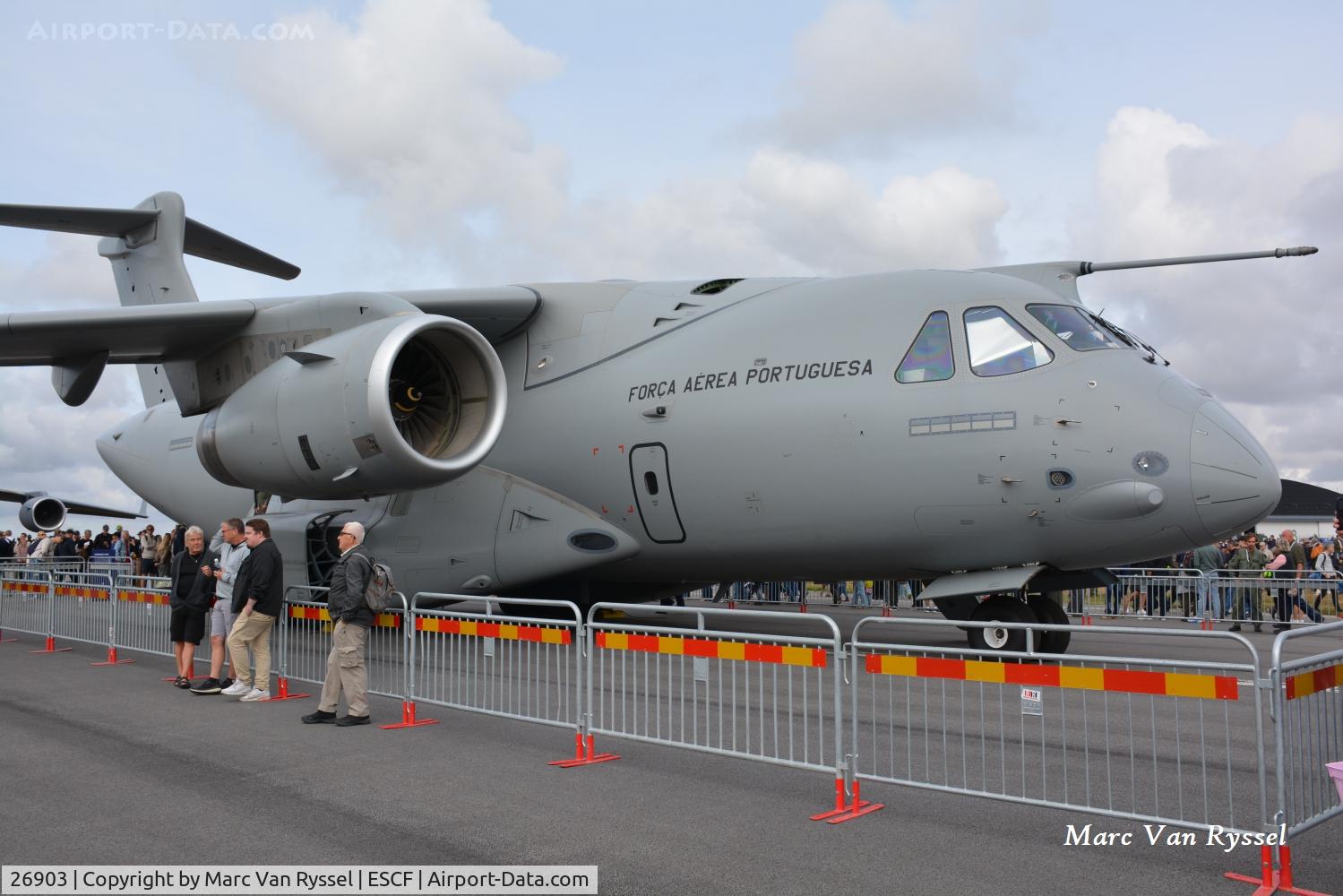 Aircraft 26903, 2025 Embraer KC-390 (EMB-390), c/n 39000017, At Malmen Air Base on 22-08-2026., at ESCF, photo by Marc Van Ryssel