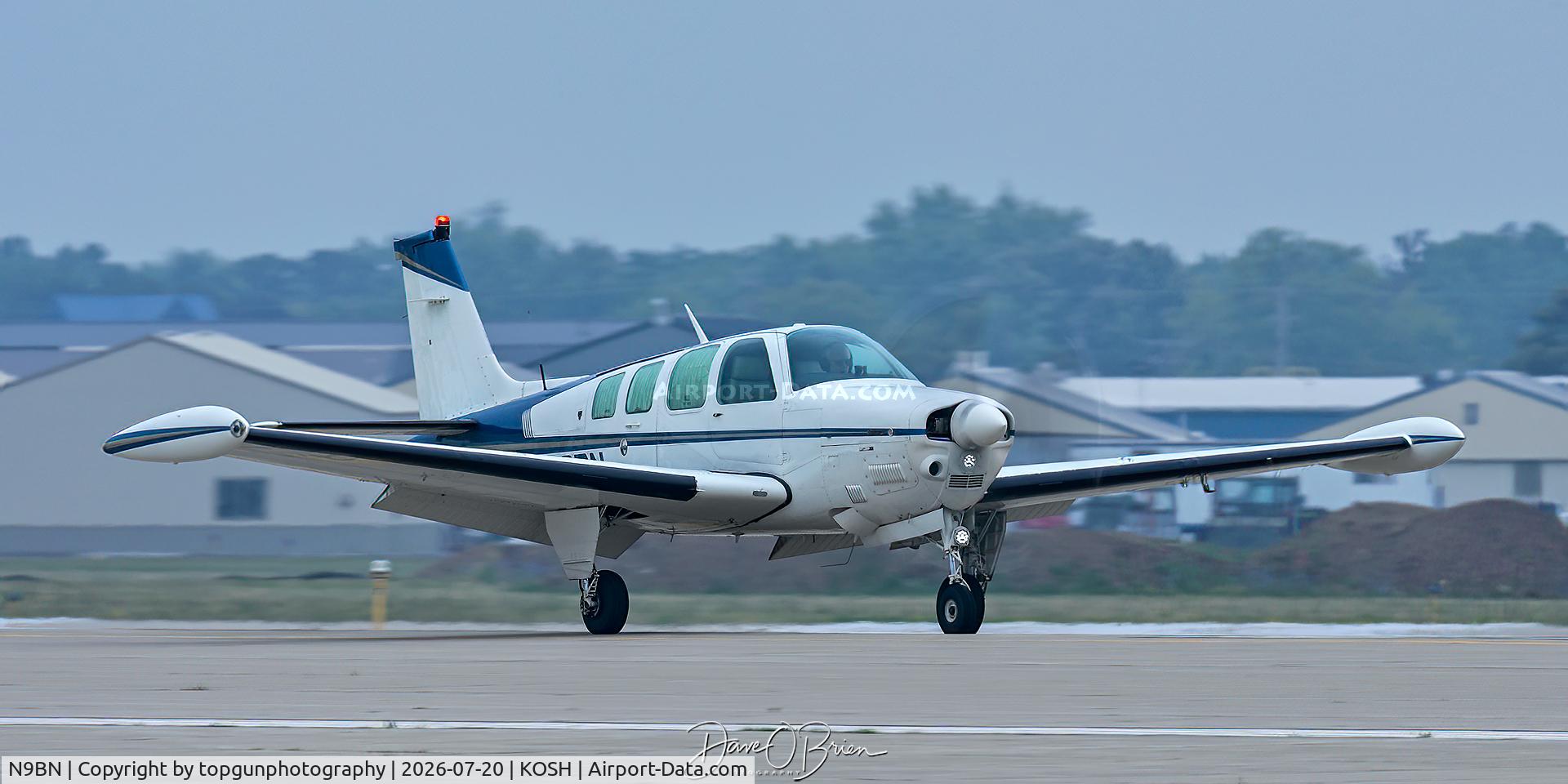 Aircraft N9BN, 1982 Beech A36 Bonanza 36, c/n E-2046, Oshkosh 26, at KOSH, photo by topgunphotography