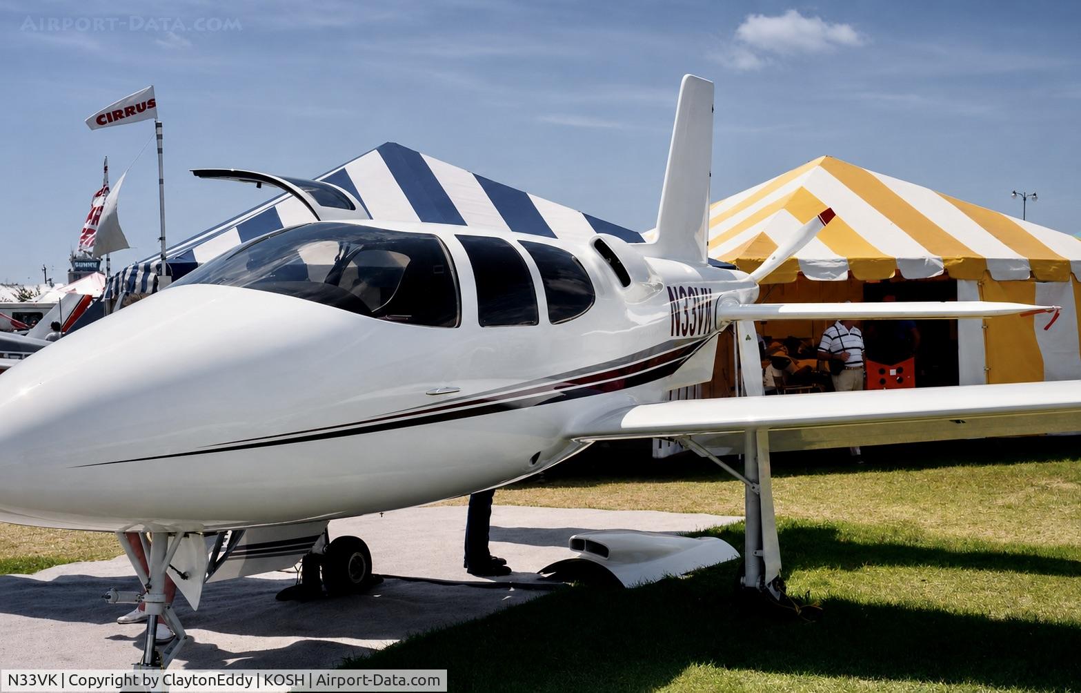 Aircraft N33VK, 1991 Cirrus VK30, c/n 005, Oshkosk Early 90's, at KOSH, photo by ClaytonEddy