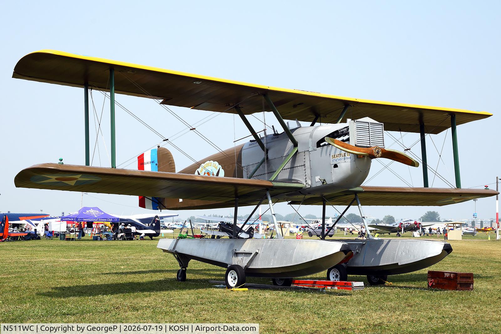 Aircraft N511WC, Douglas DWC World Cruiser Replica, c/n 1, Airventure 2026., at KOSH, photo by GeorgeP