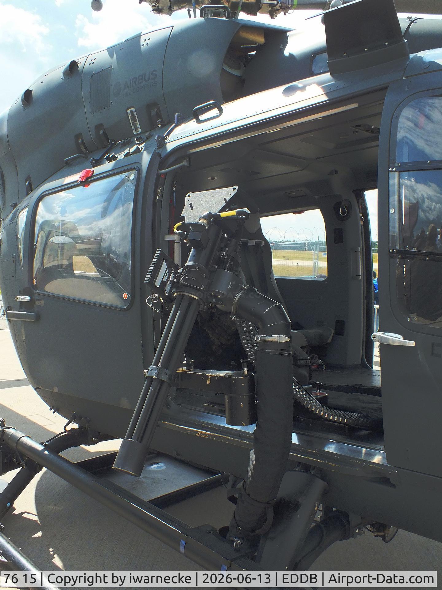 Aircraft 76 15, Airbus Helicopters H-145M (MBB-BK117 D2M), c/n 20139, Airbus Helicopters H145M LUH SOF of the Bundeswehr Spezialkräfte (german special operations forces) at ILA 2026, Berlin, at EDDB, photo by iwarnecke