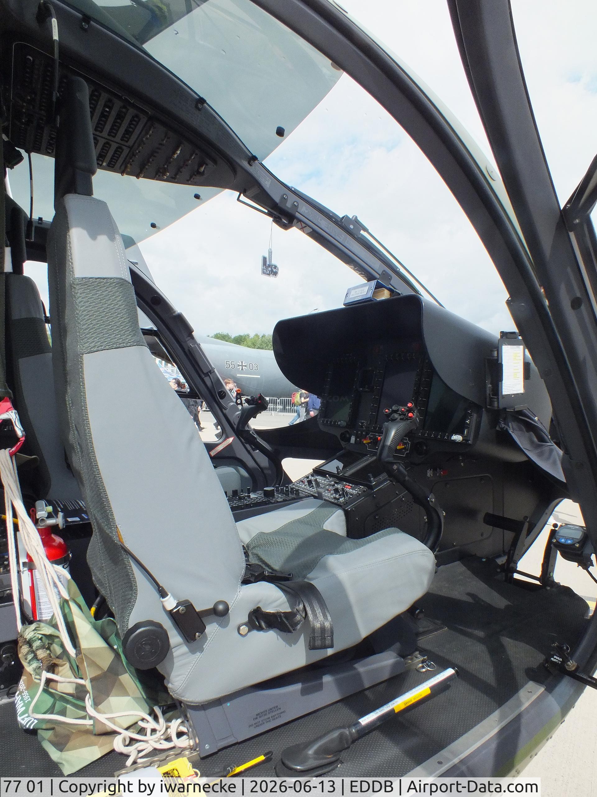 Aircraft 77 01, 2019 Airbus Helicopters H-145M (BK-117D-2), c/n 20268, Airbus Helicopters H145M LUH SAR of Heeresflieger (German army aviation) at the ILA 2026, Berlin #c, at EDDB, photo by iwarnecke